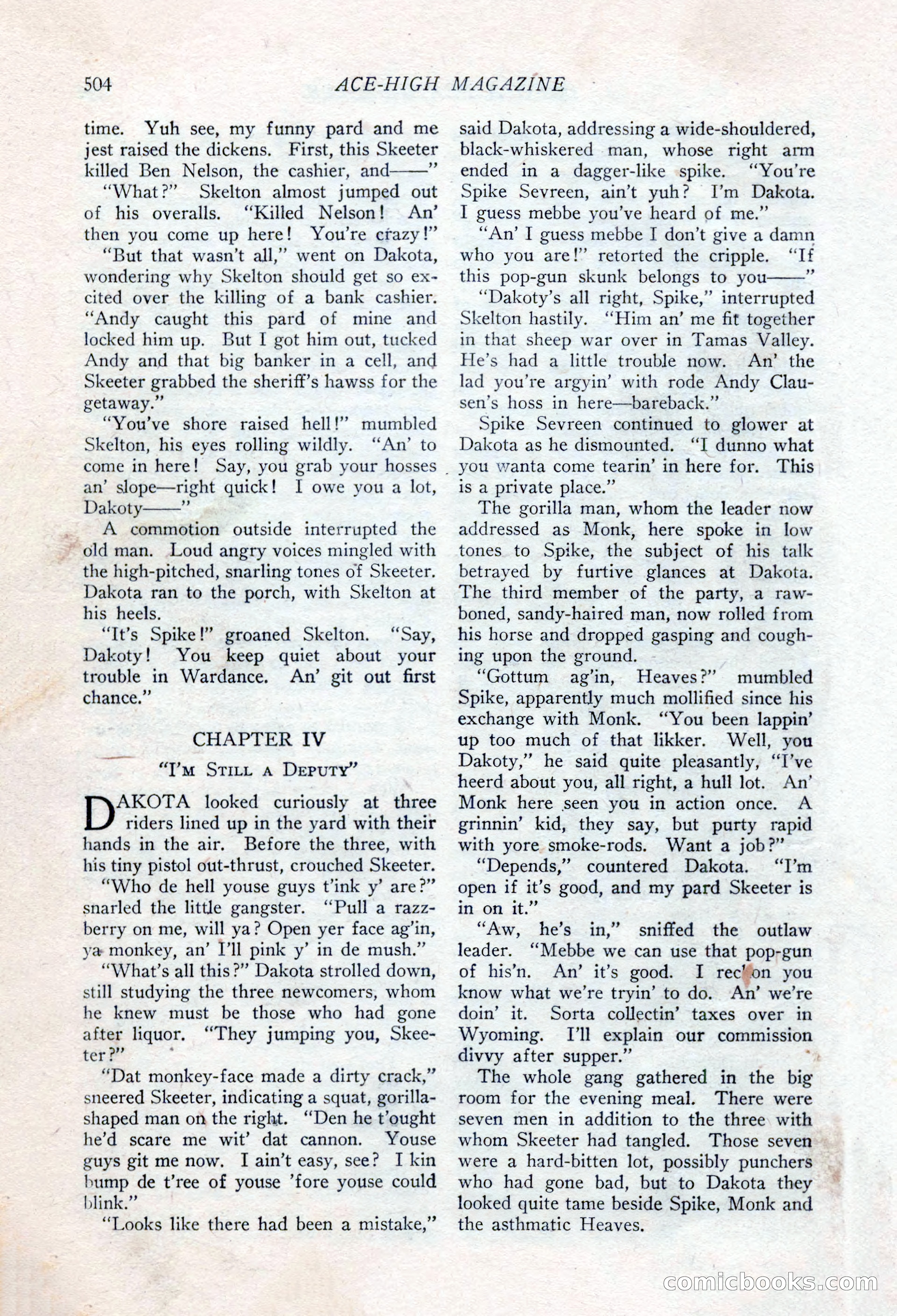 Ace-High Magazine, Second October Number — page 26 of 164
