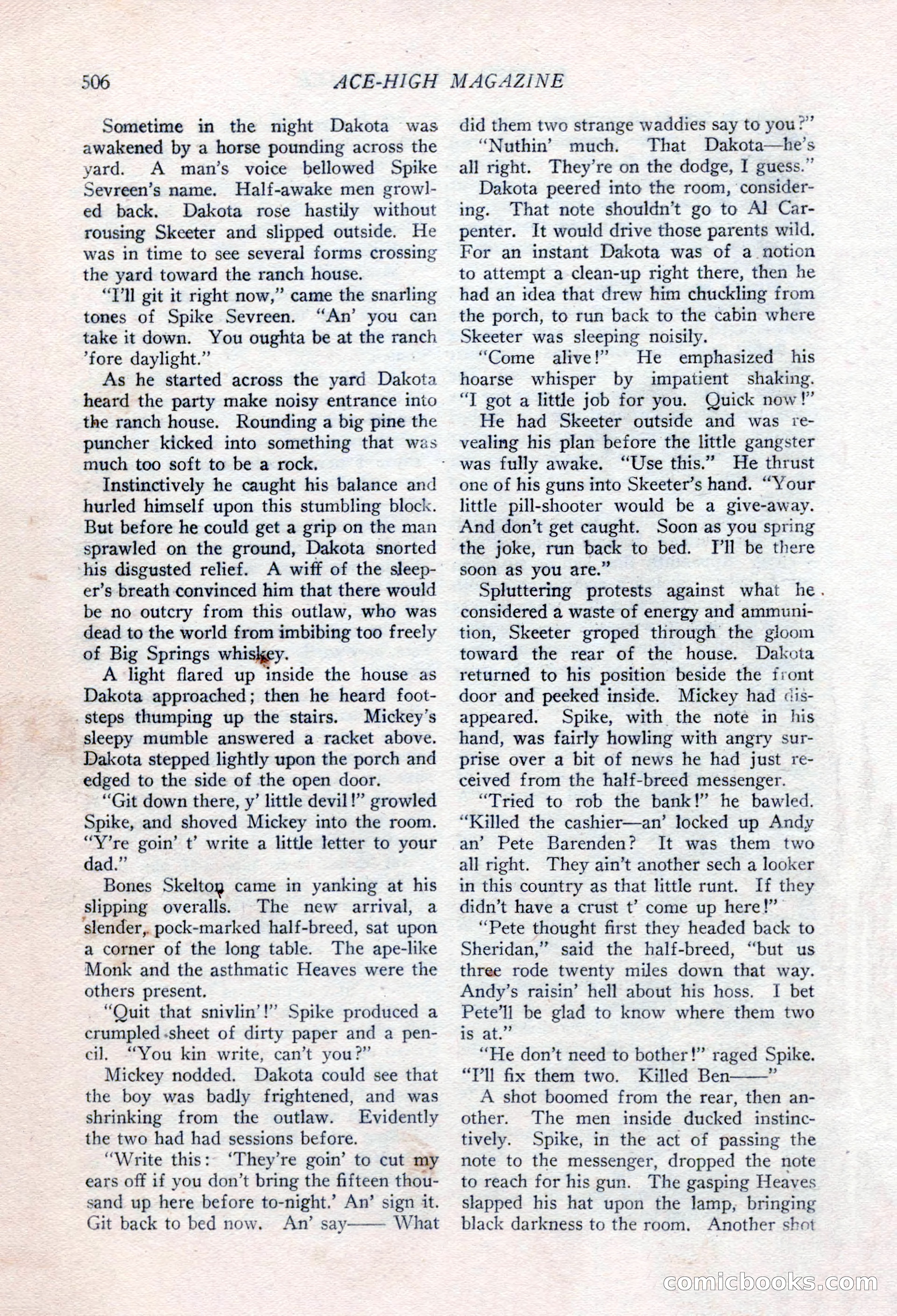 Ace-High Magazine, Second October Number — page 28 of 164