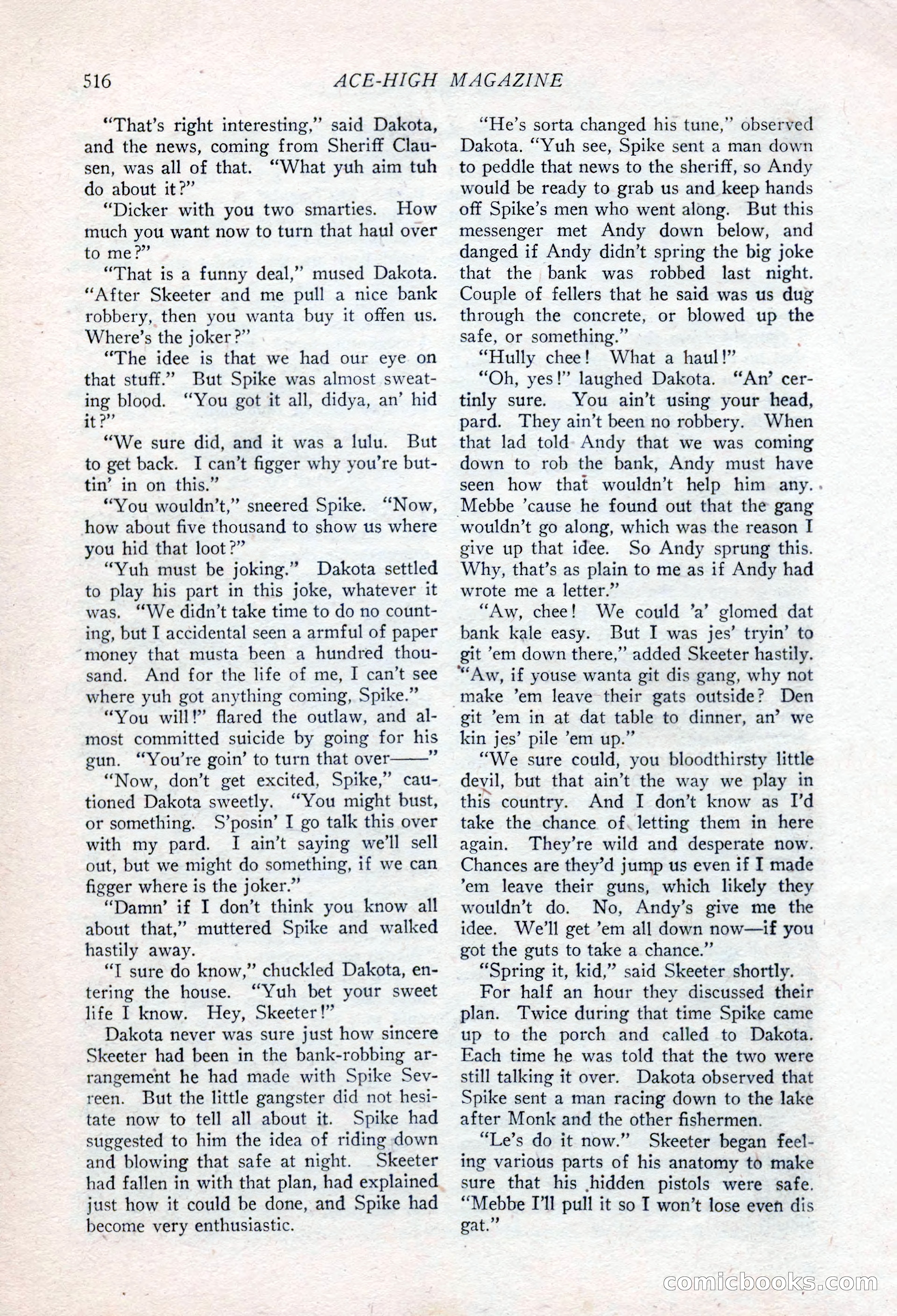 Ace-High Magazine, Second October Number — page 38 of 164