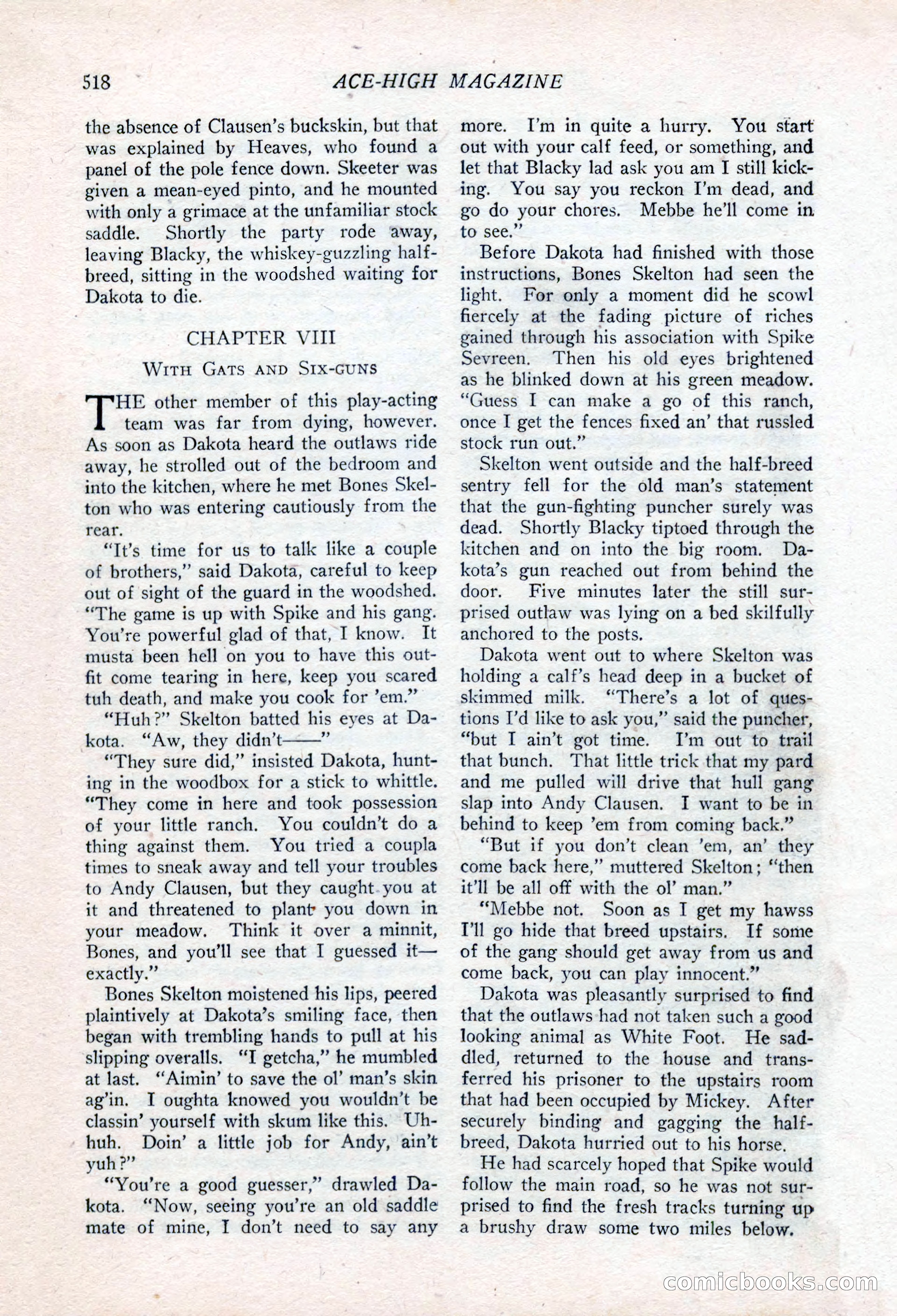Ace-High Magazine, Second October Number — page 40 of 164