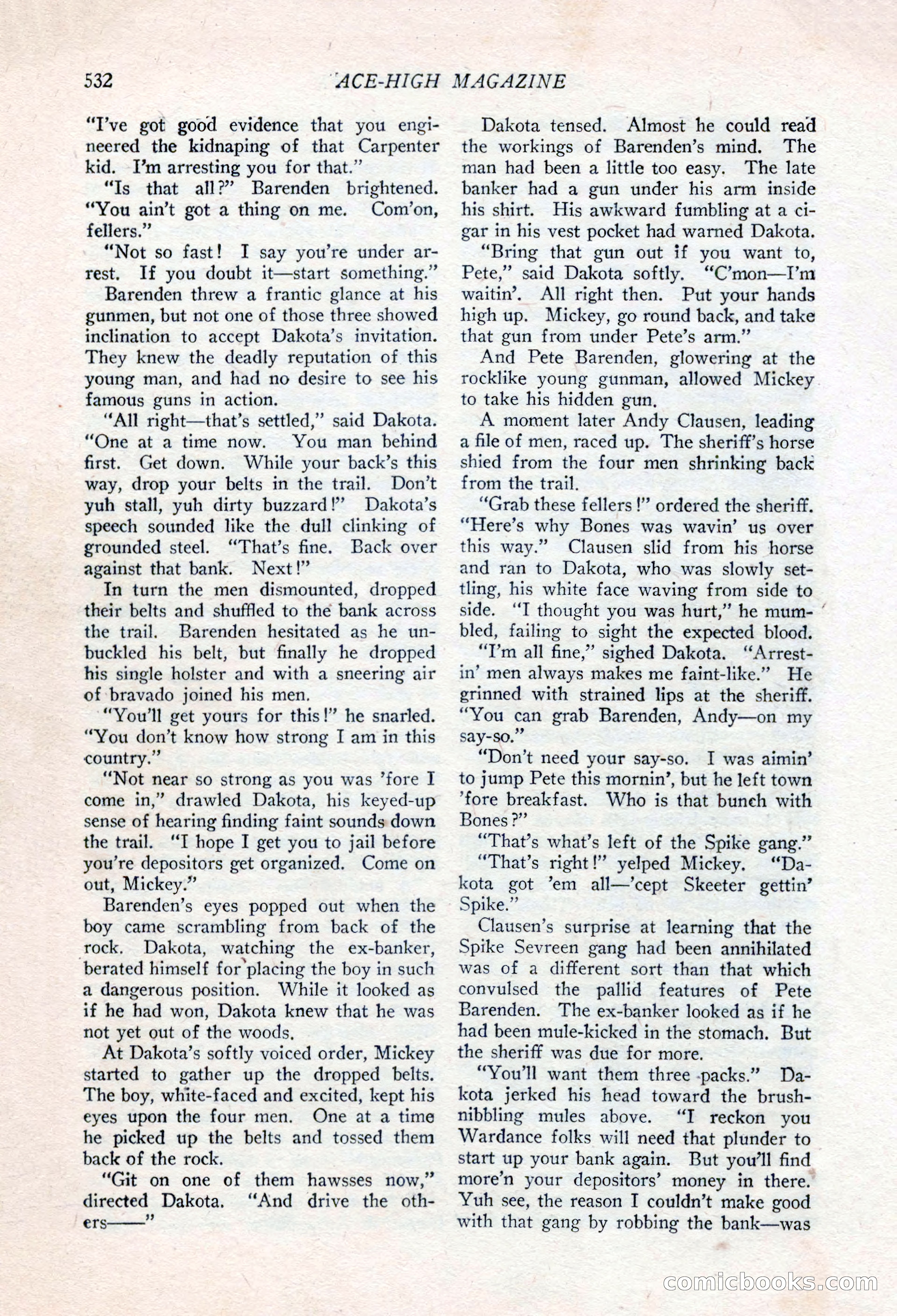 Ace-High Magazine, Second October Number — page 54 of 164