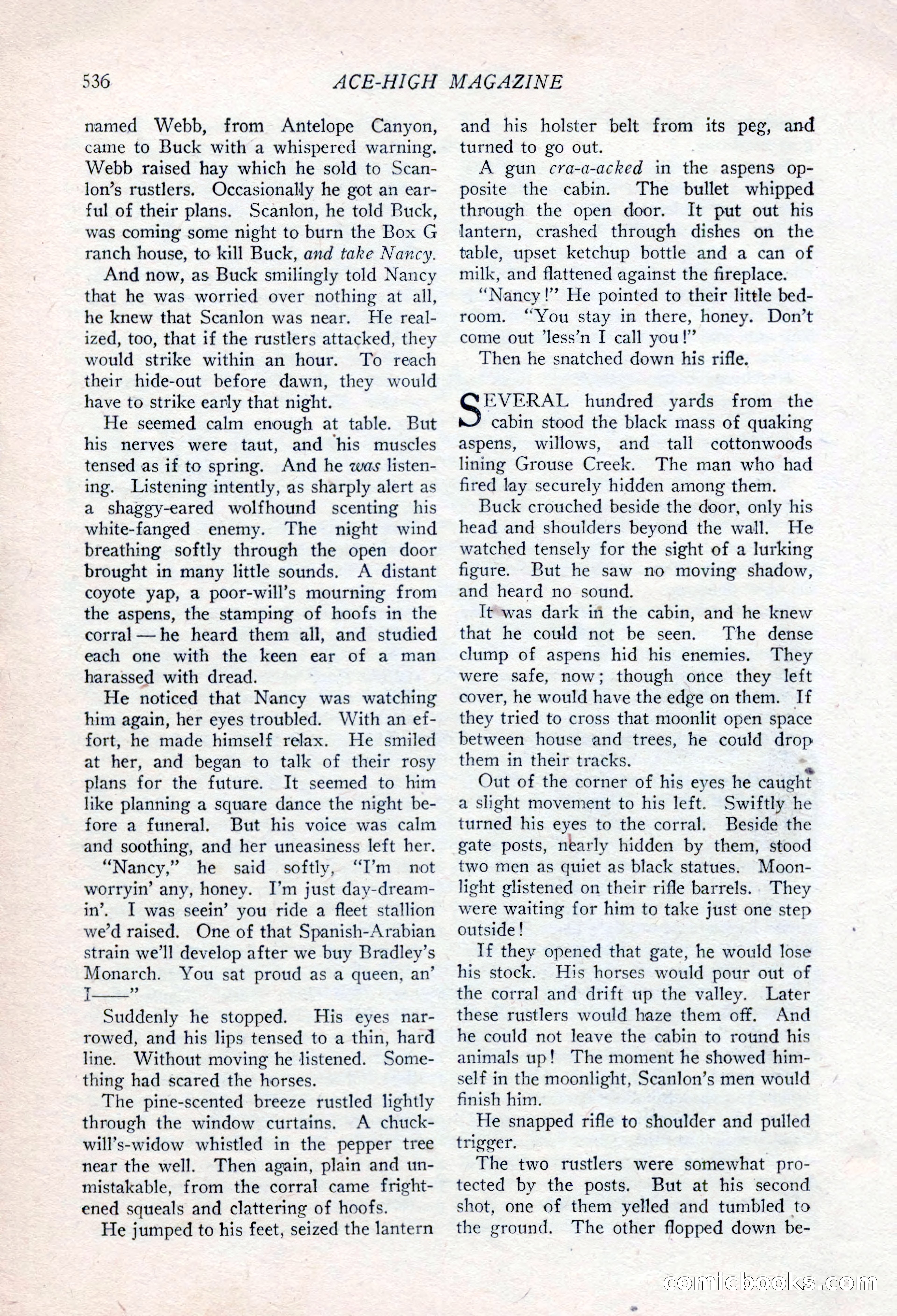 Ace-High Magazine, Second October Number — page 58 of 164