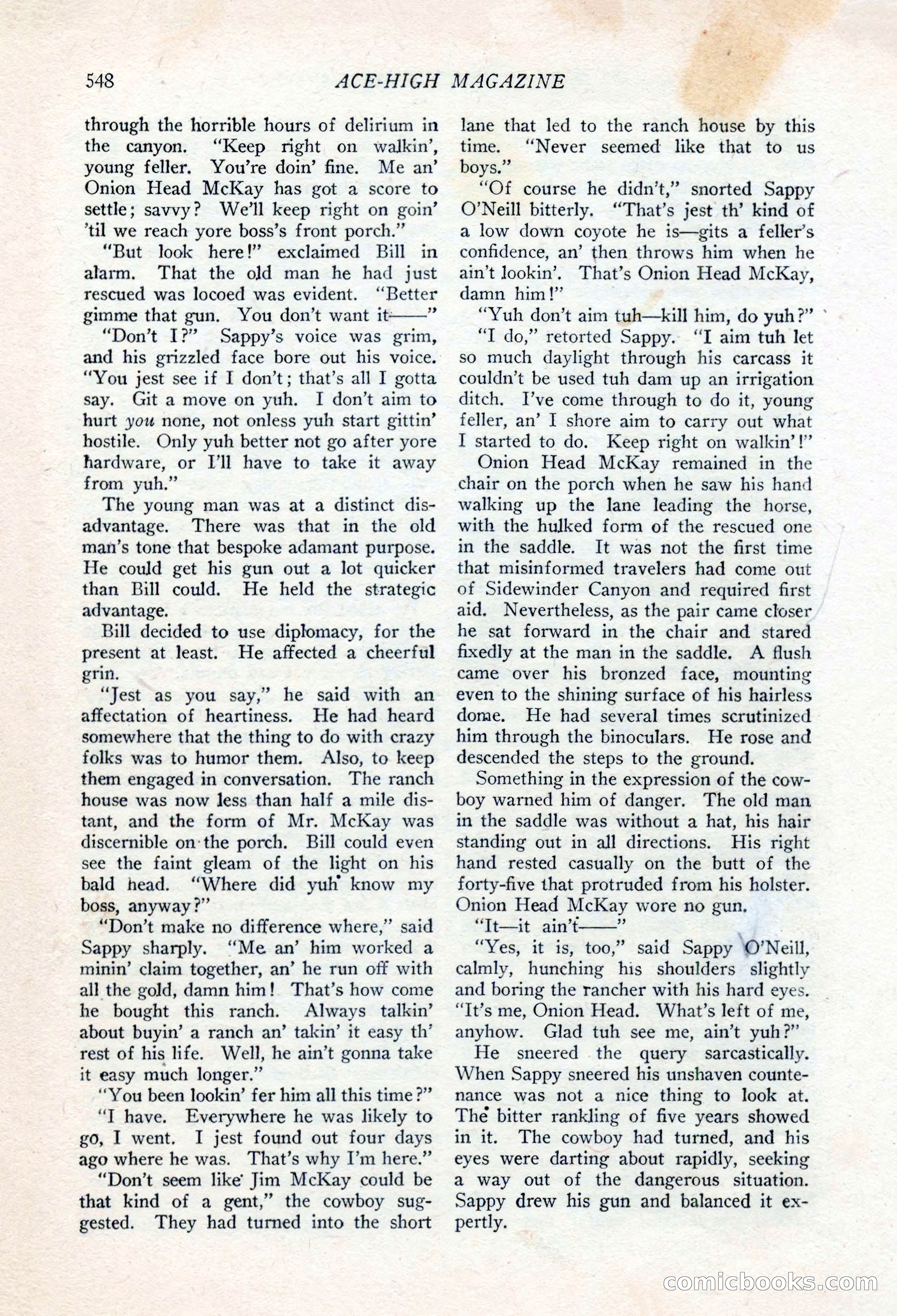 Ace-High Magazine, Second October Number — page 70 of 164