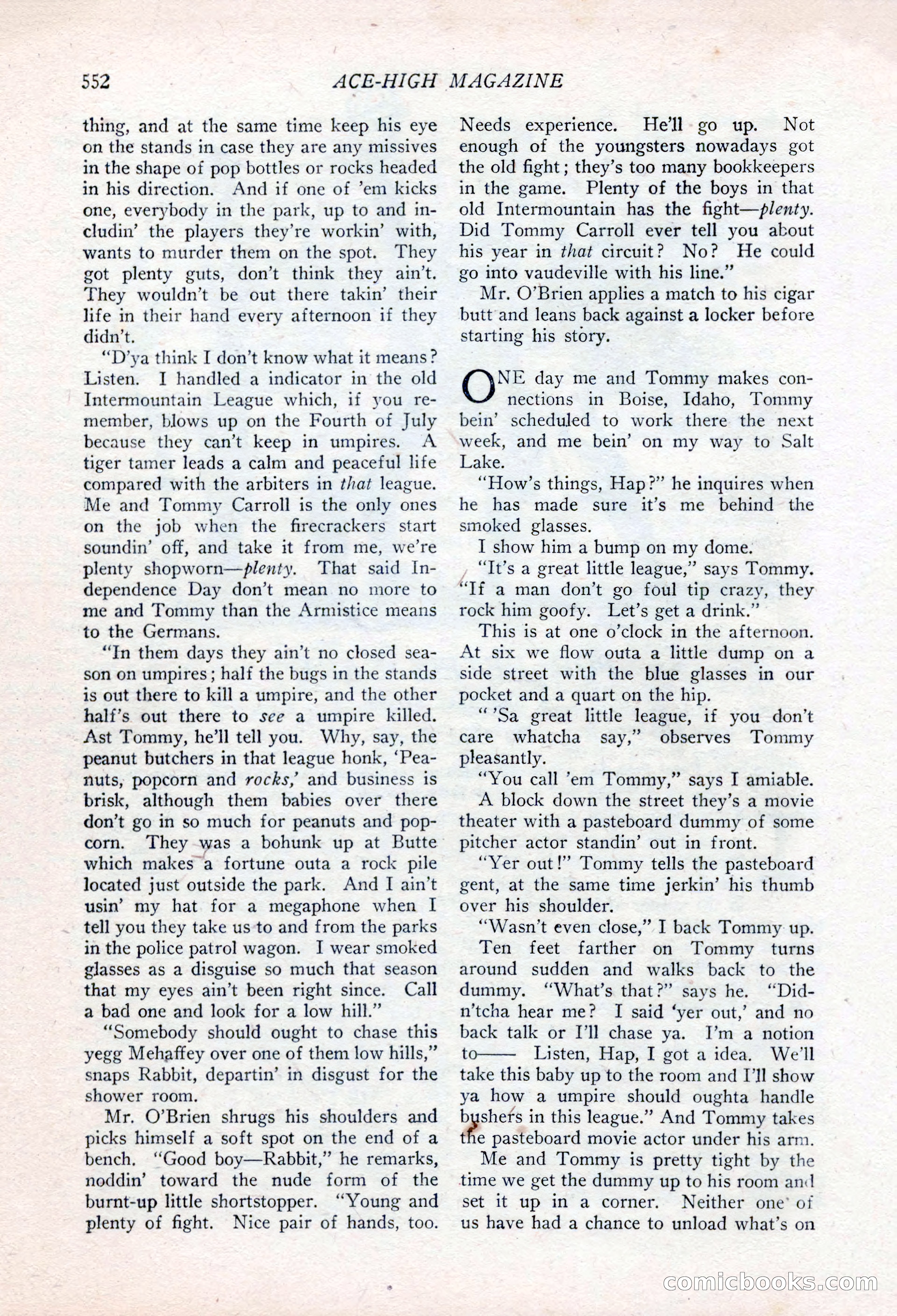 Ace-High Magazine, Second October Number — page 74 of 164