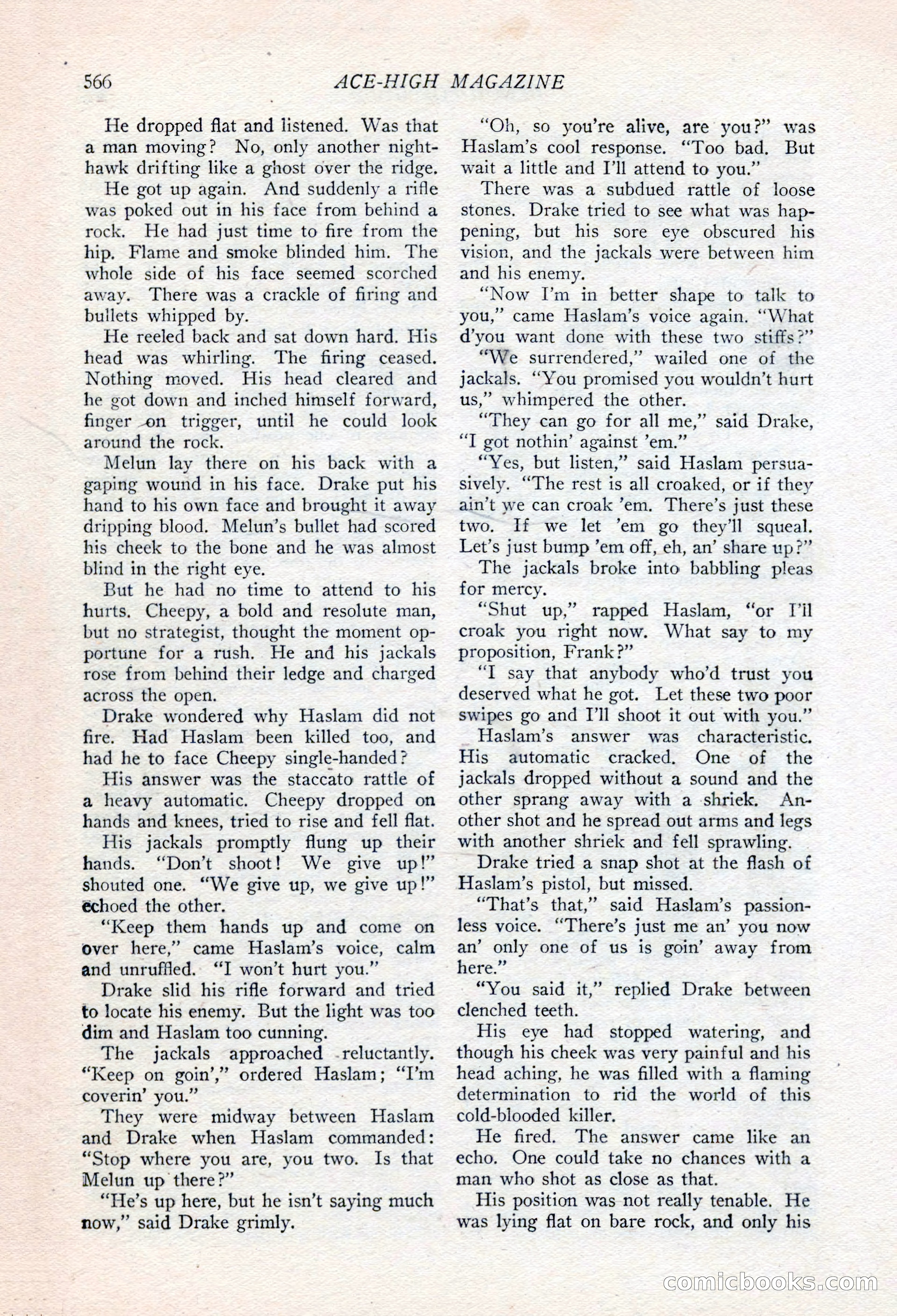 Ace-High Magazine, Second October Number — page 88 of 164
