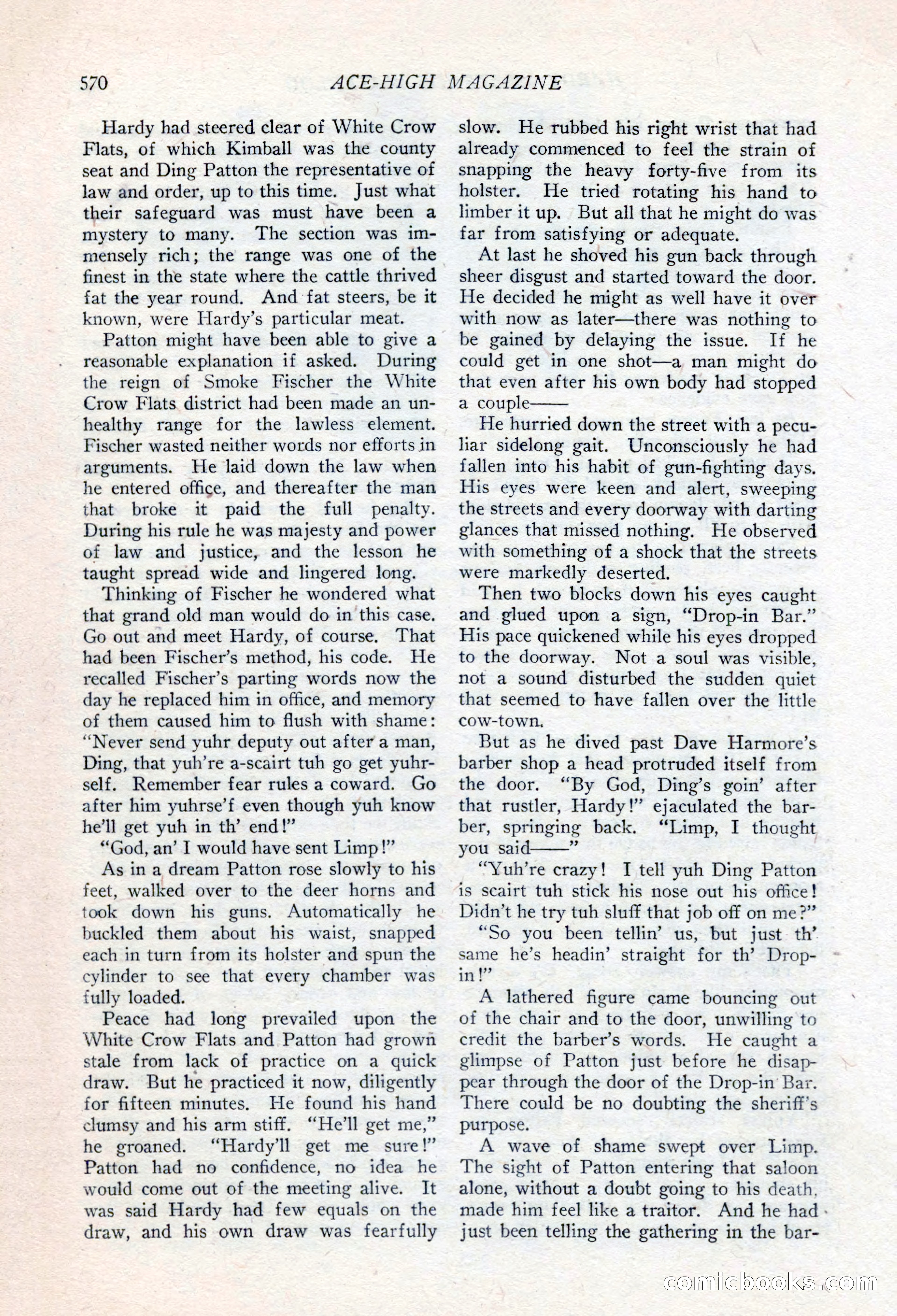 Ace-High Magazine, Second October Number — page 92 of 164