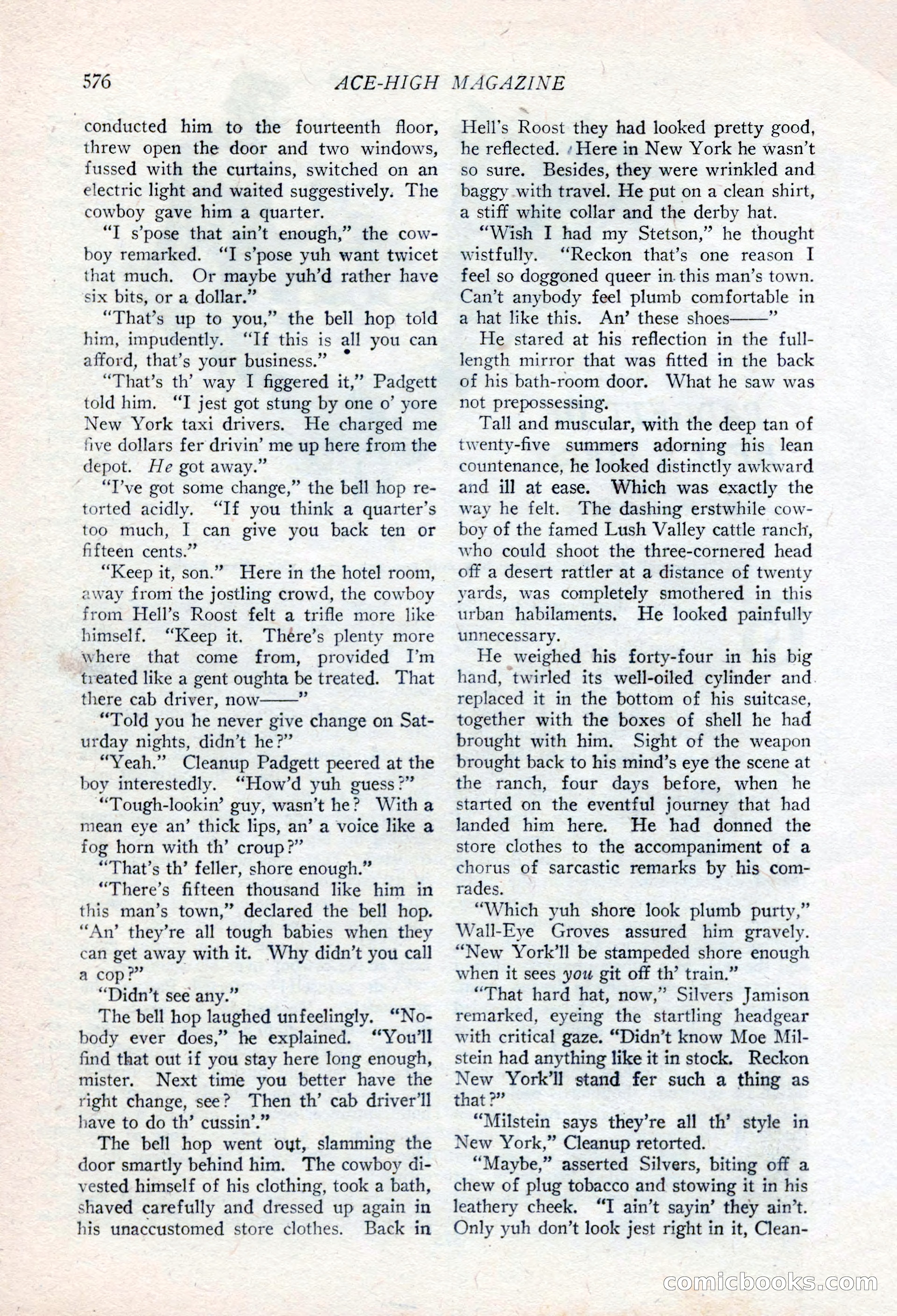 Ace-High Magazine, Second October Number — page 98 of 164
