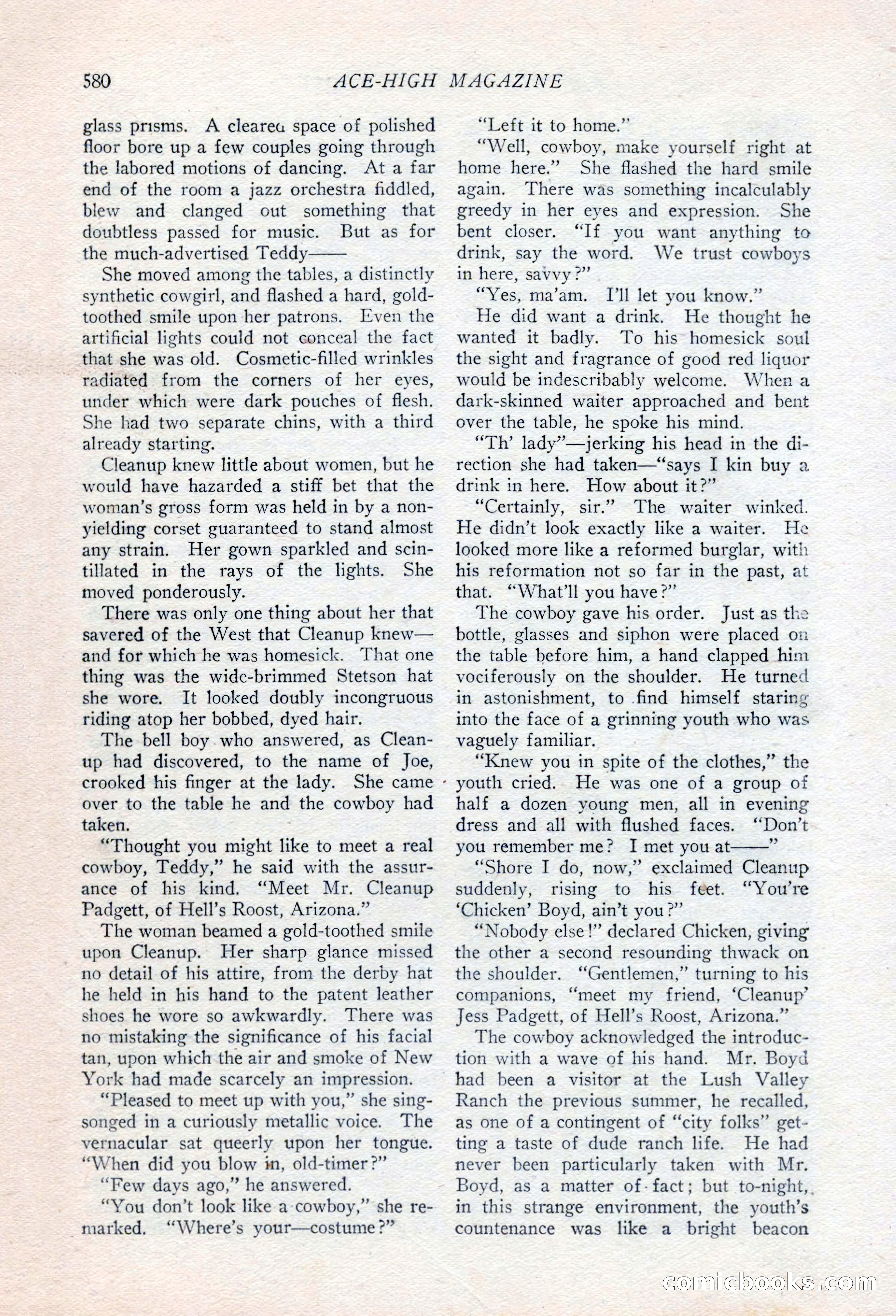 Ace-High Magazine, Second October Number — page 102 of 164