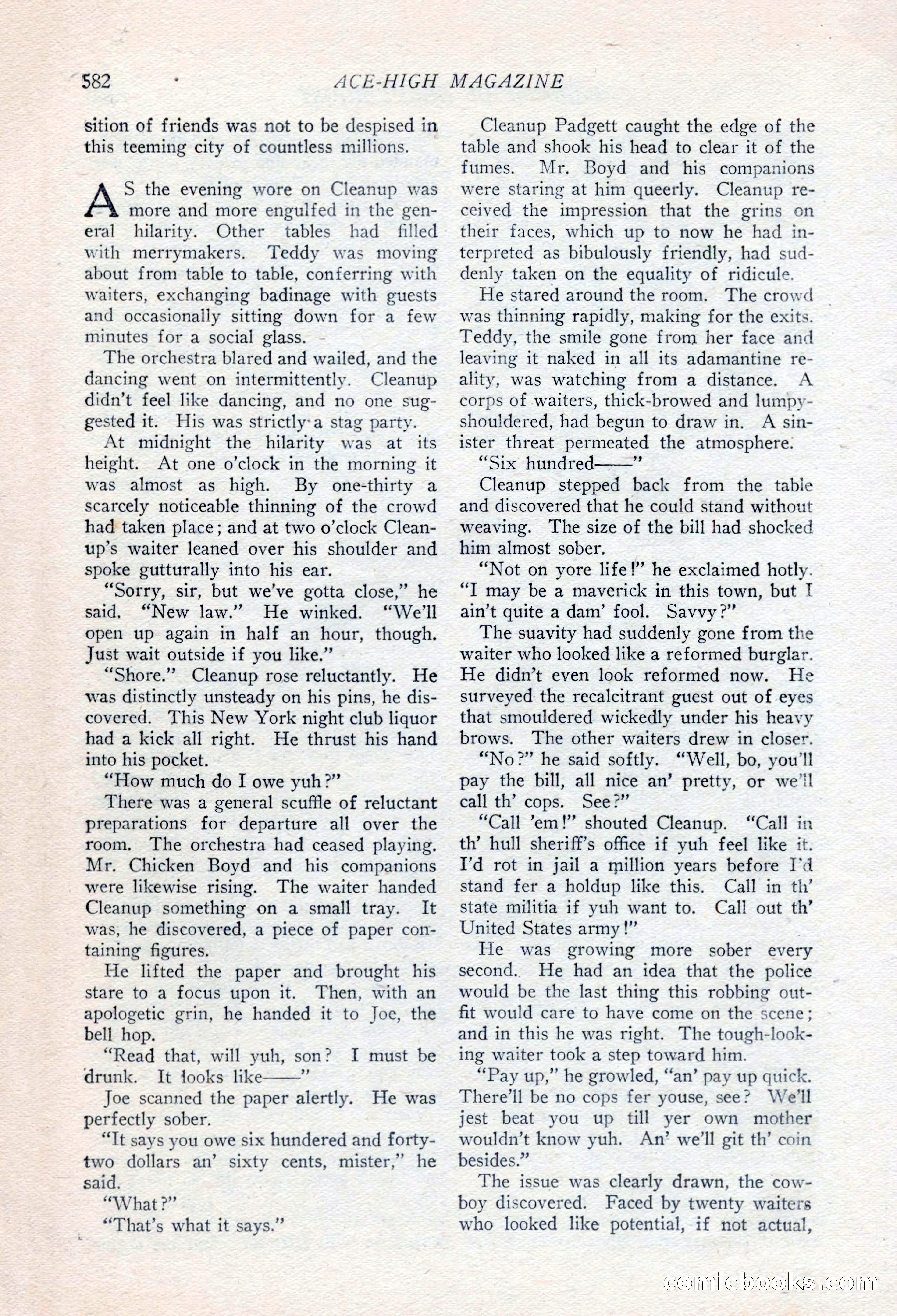 Ace-High Magazine, Second October Number — page 104 of 164