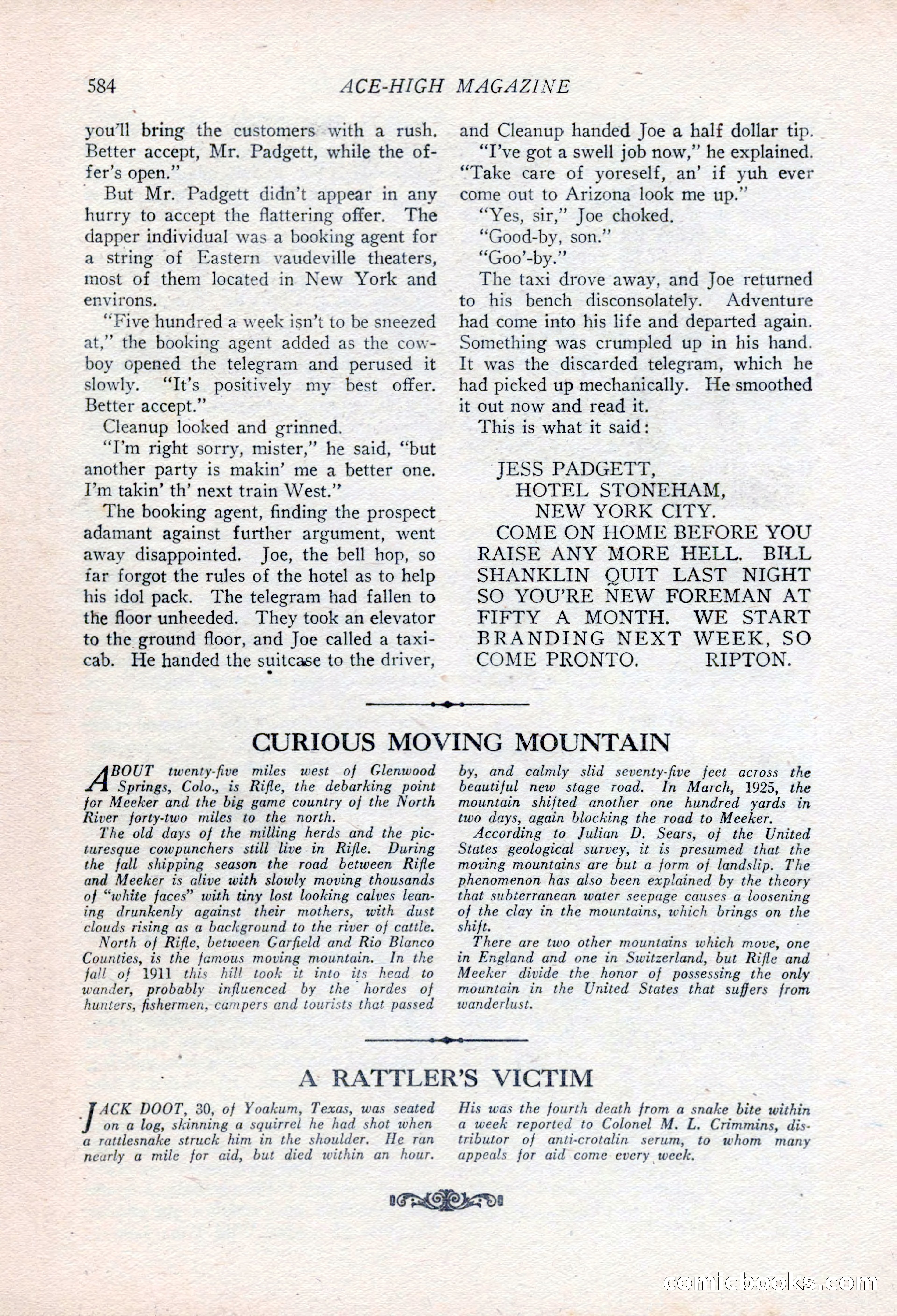 Ace-High Magazine, Second October Number — page 106 of 164