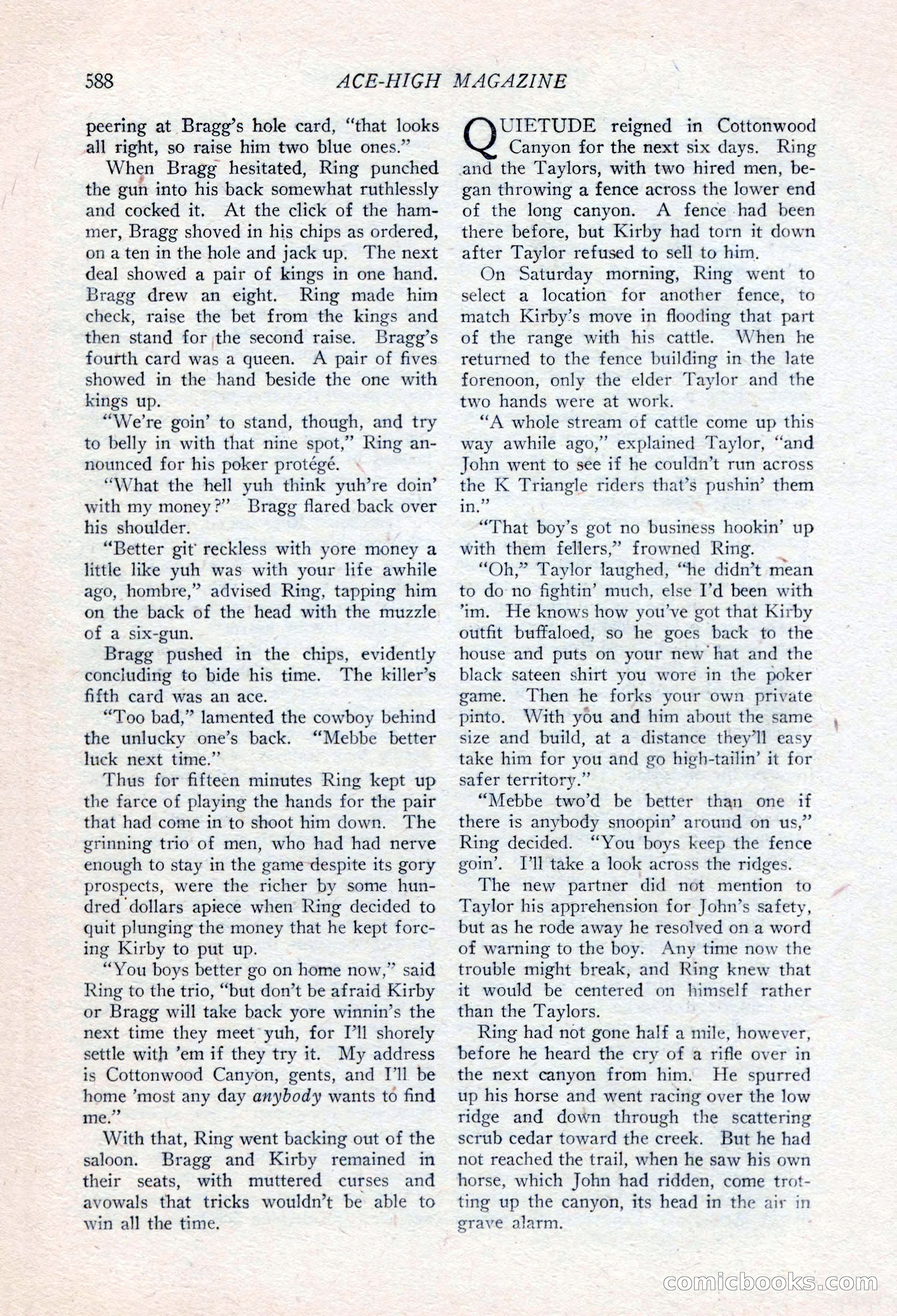 Ace-High Magazine, Second October Number — page 110 of 164