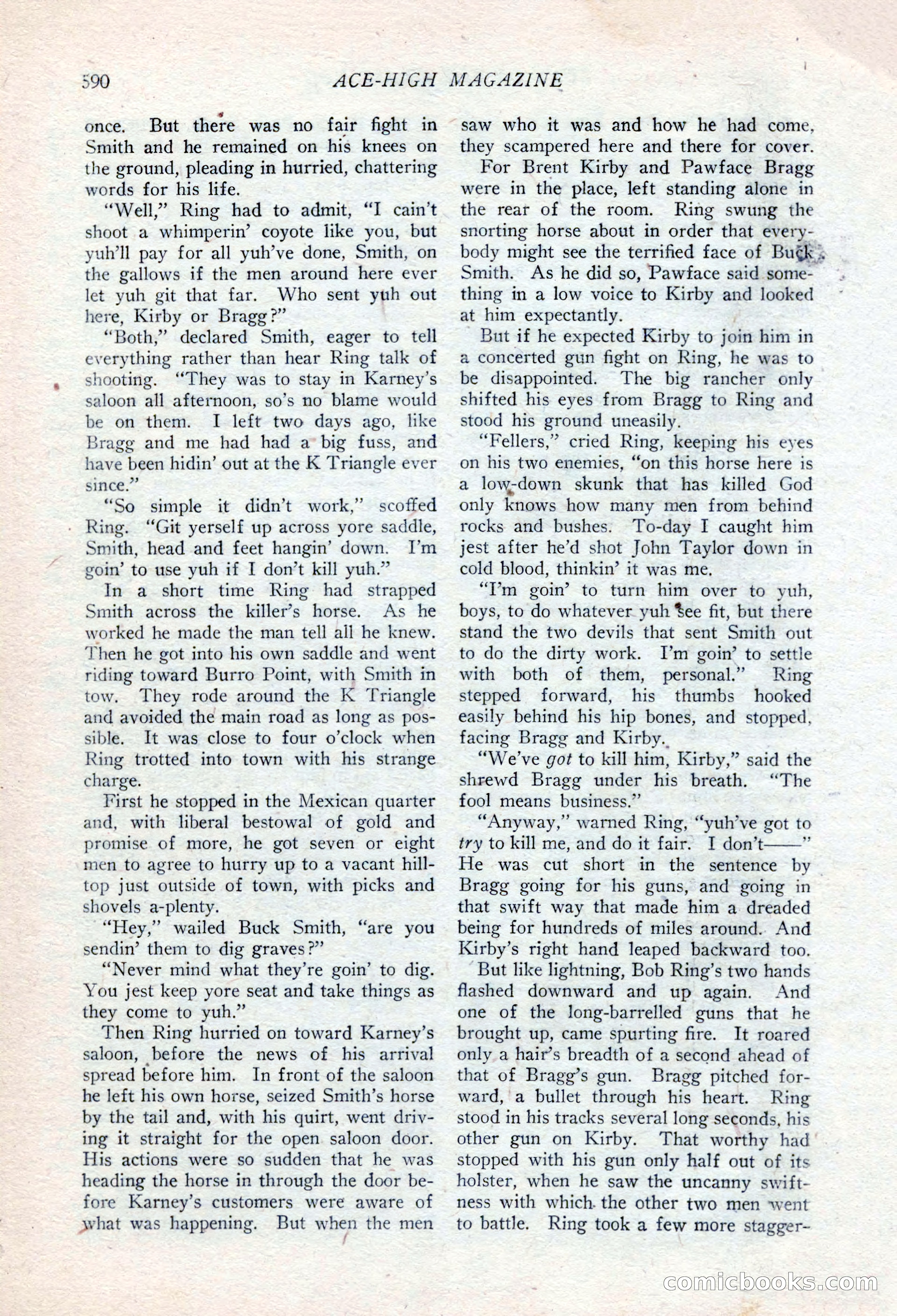 Ace-High Magazine, Second October Number — page 112 of 164