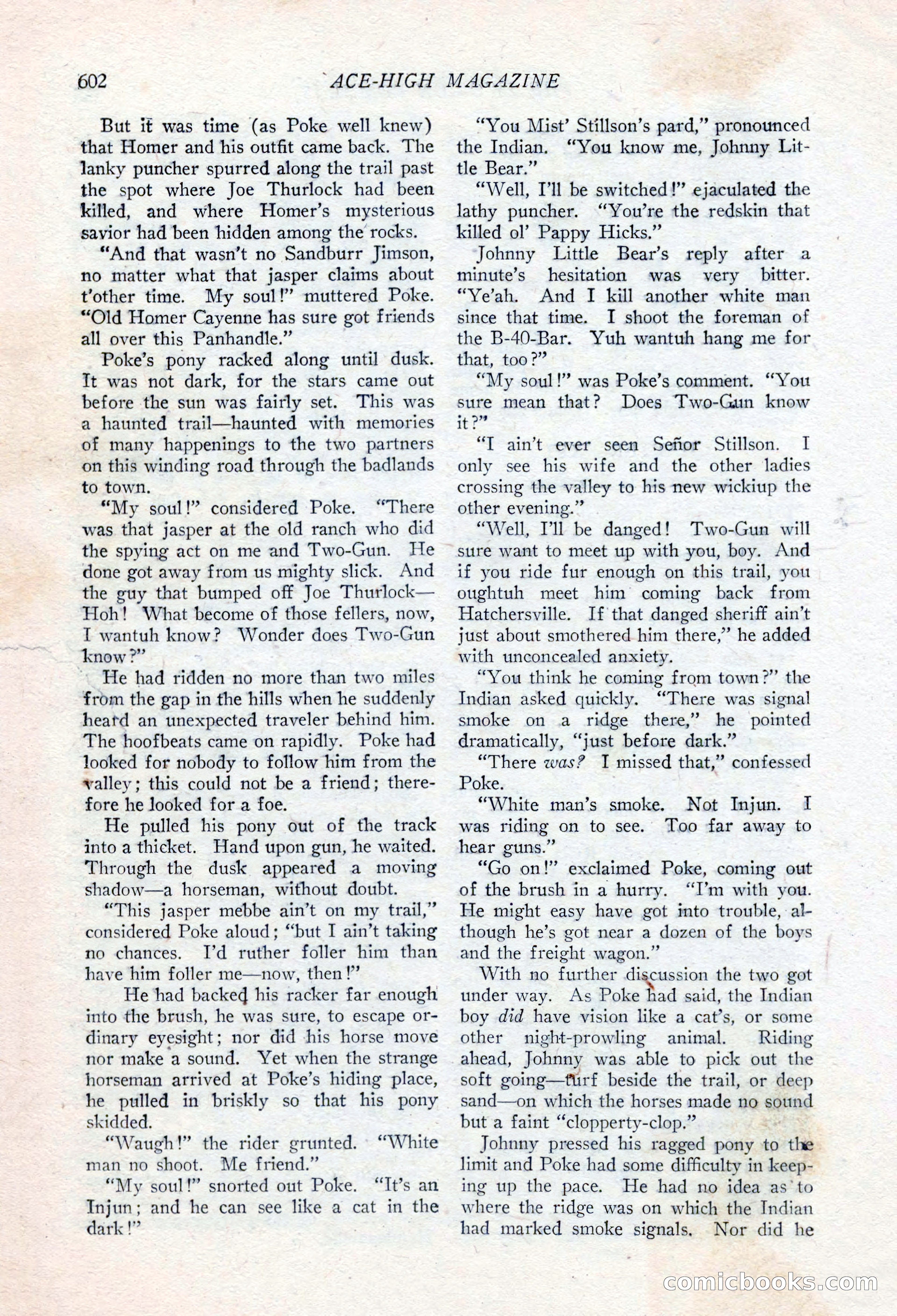Ace-High Magazine, Second October Number — page 124 of 164