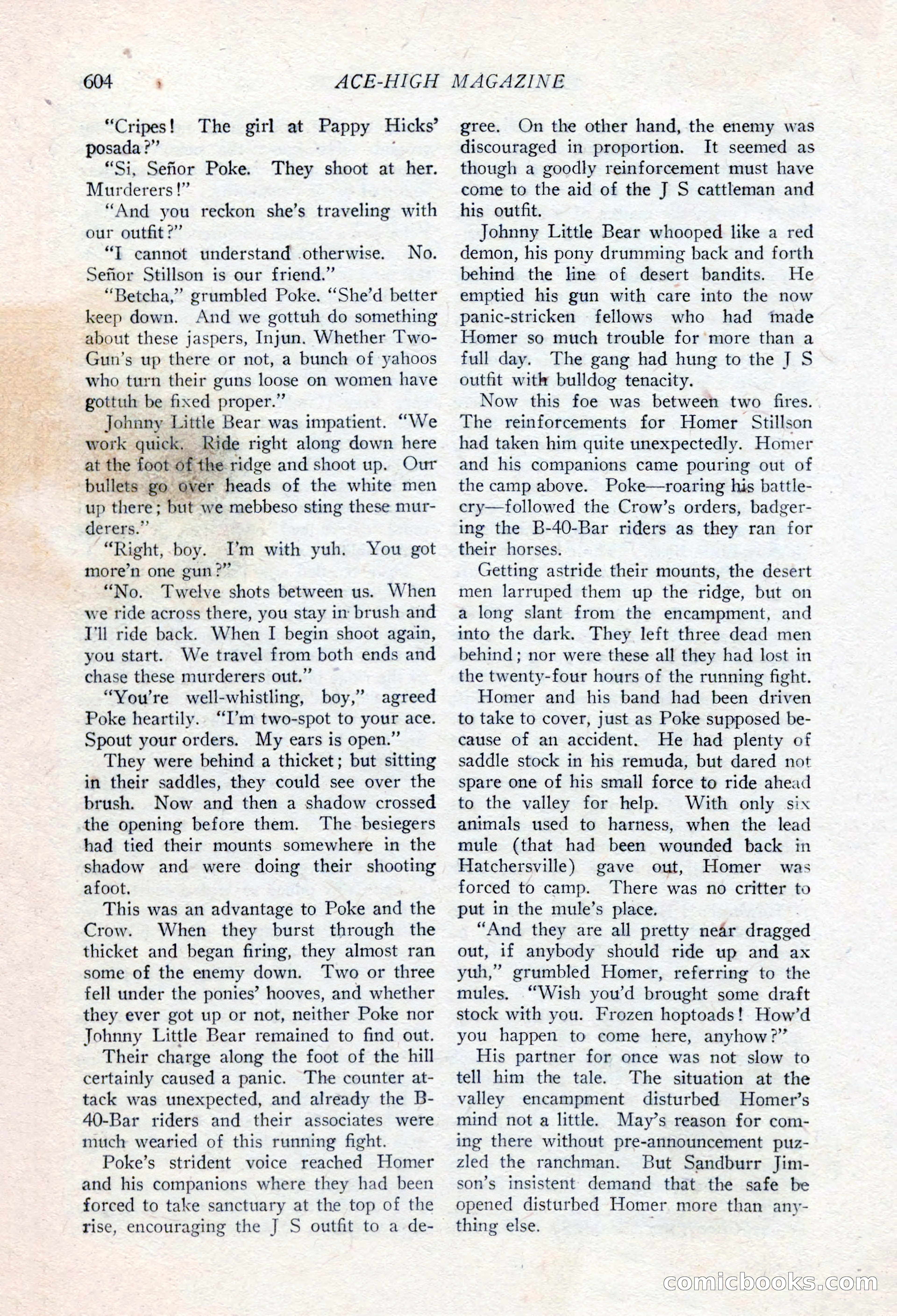 Ace-High Magazine, Second October Number — page 126 of 164