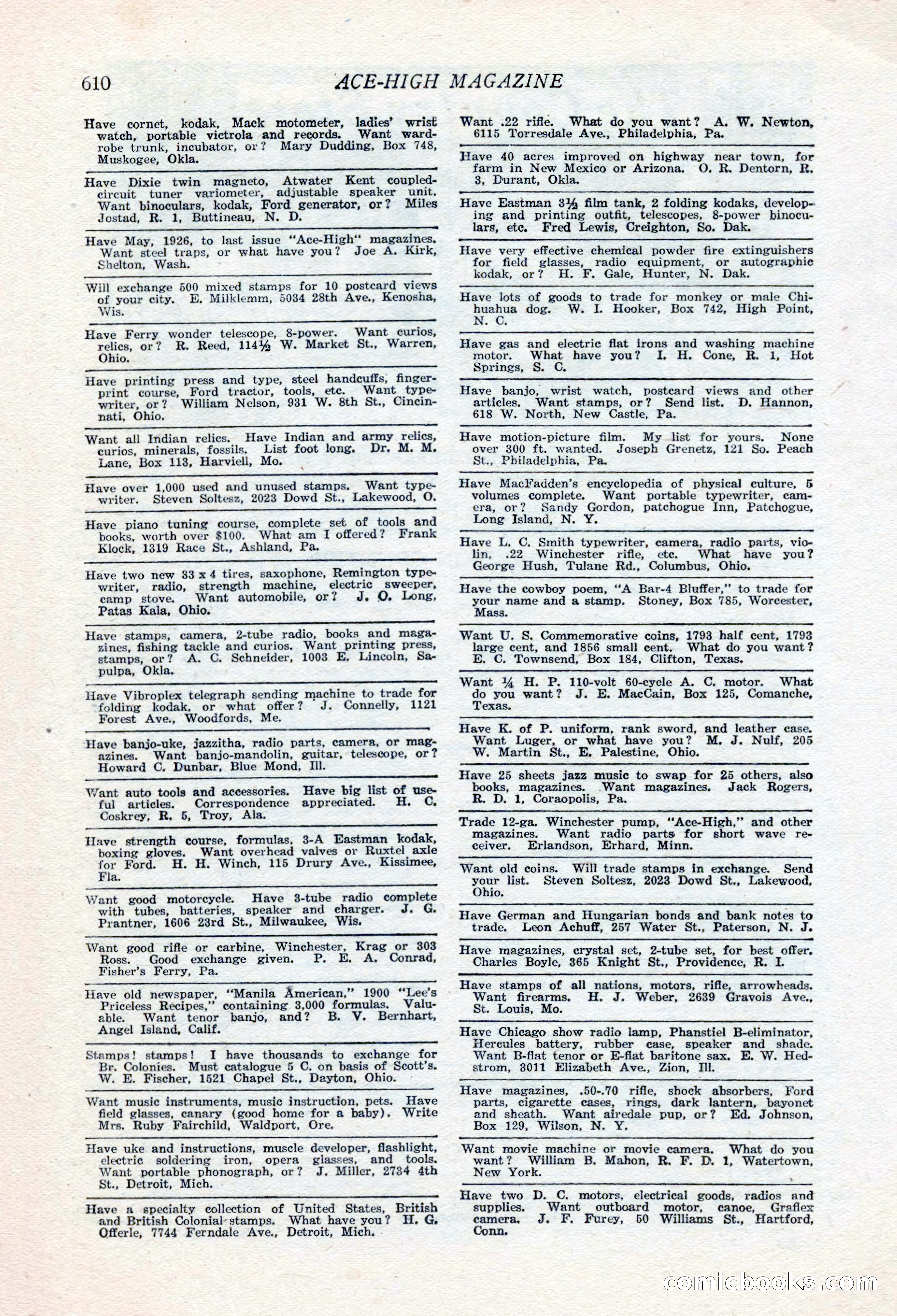 Ace-High Magazine, Second October Number — page 132 of 164