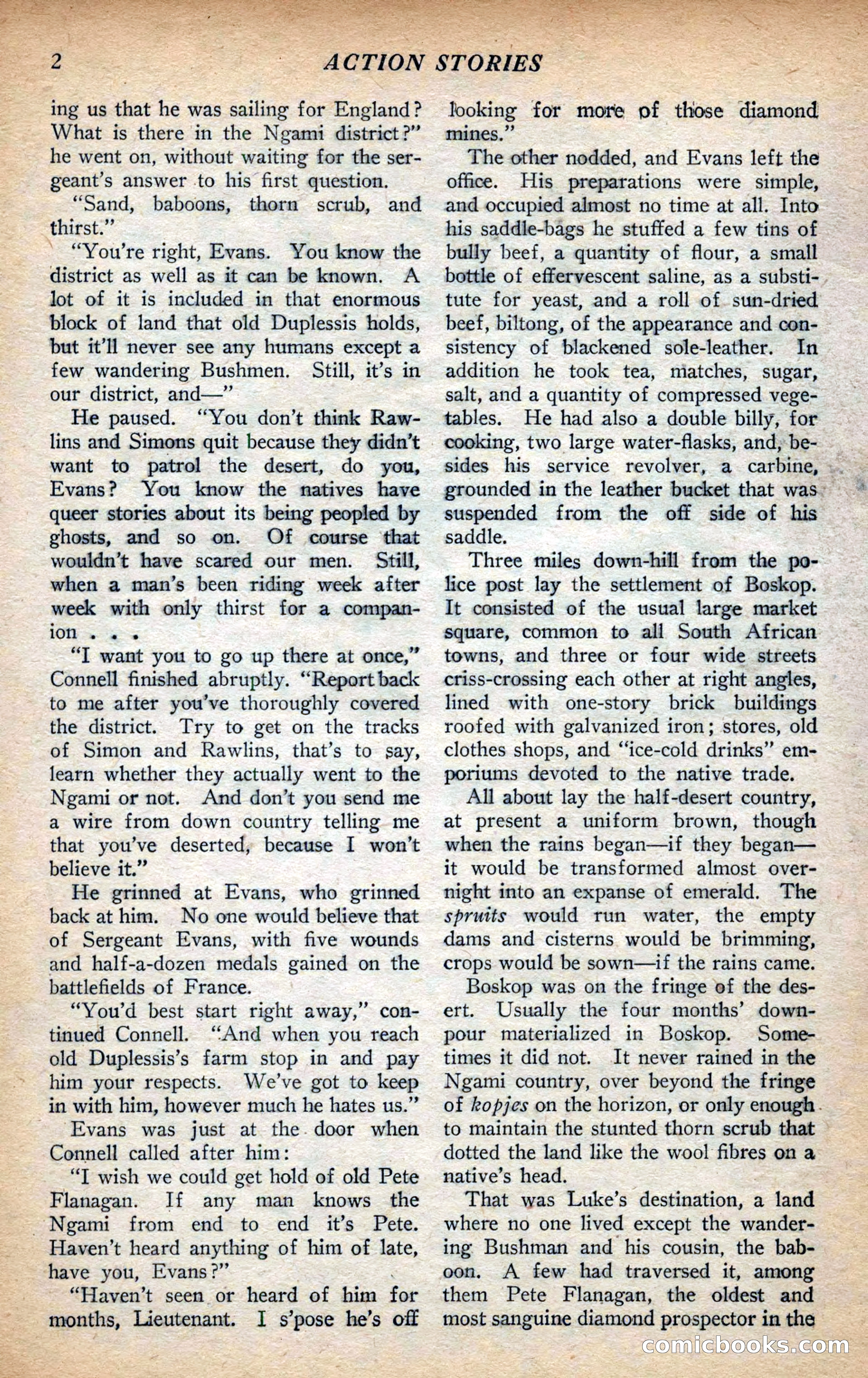 Action Stories, September 1926 — page 10 of 148