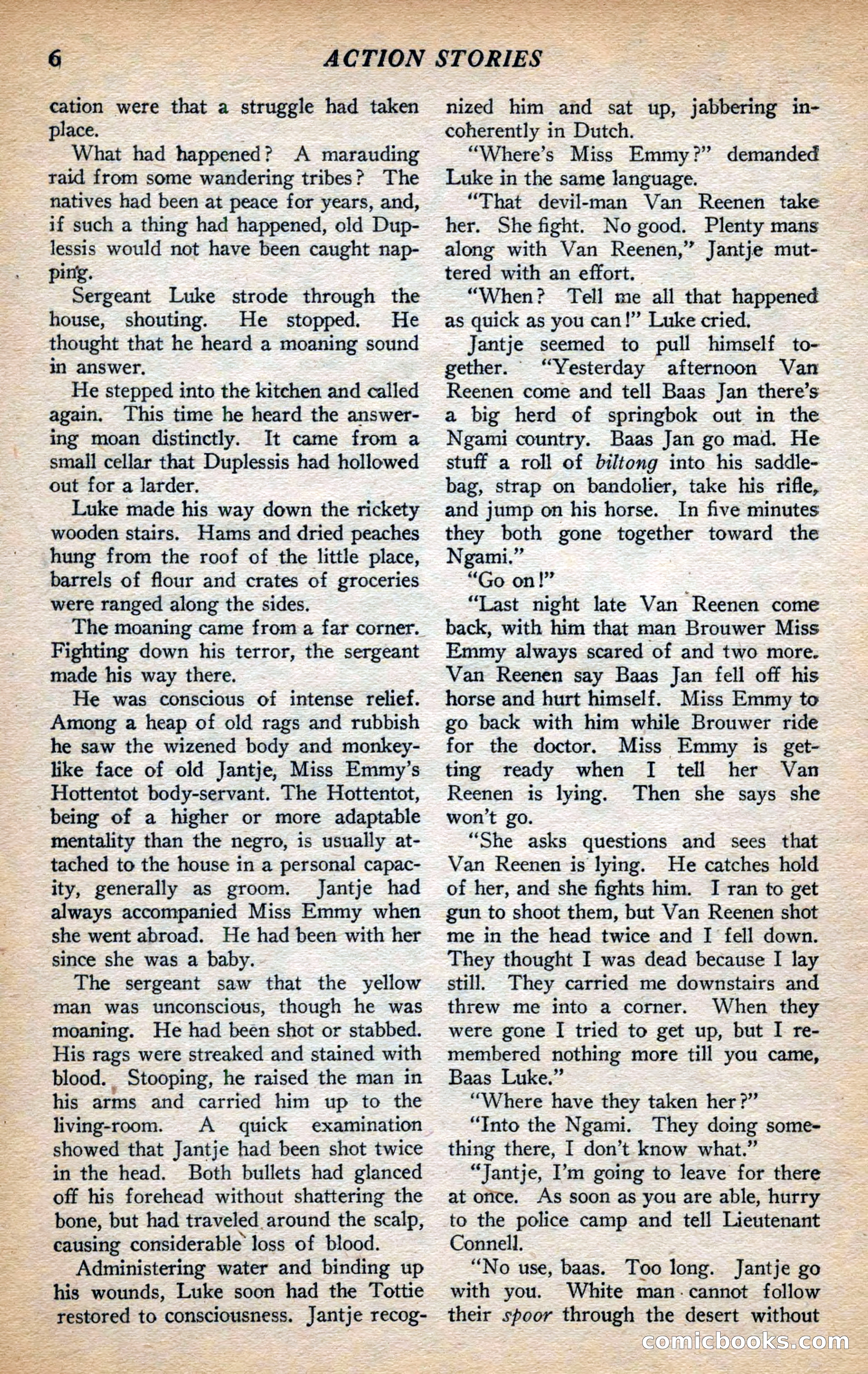 Action Stories, September 1926 — page 14 of 148