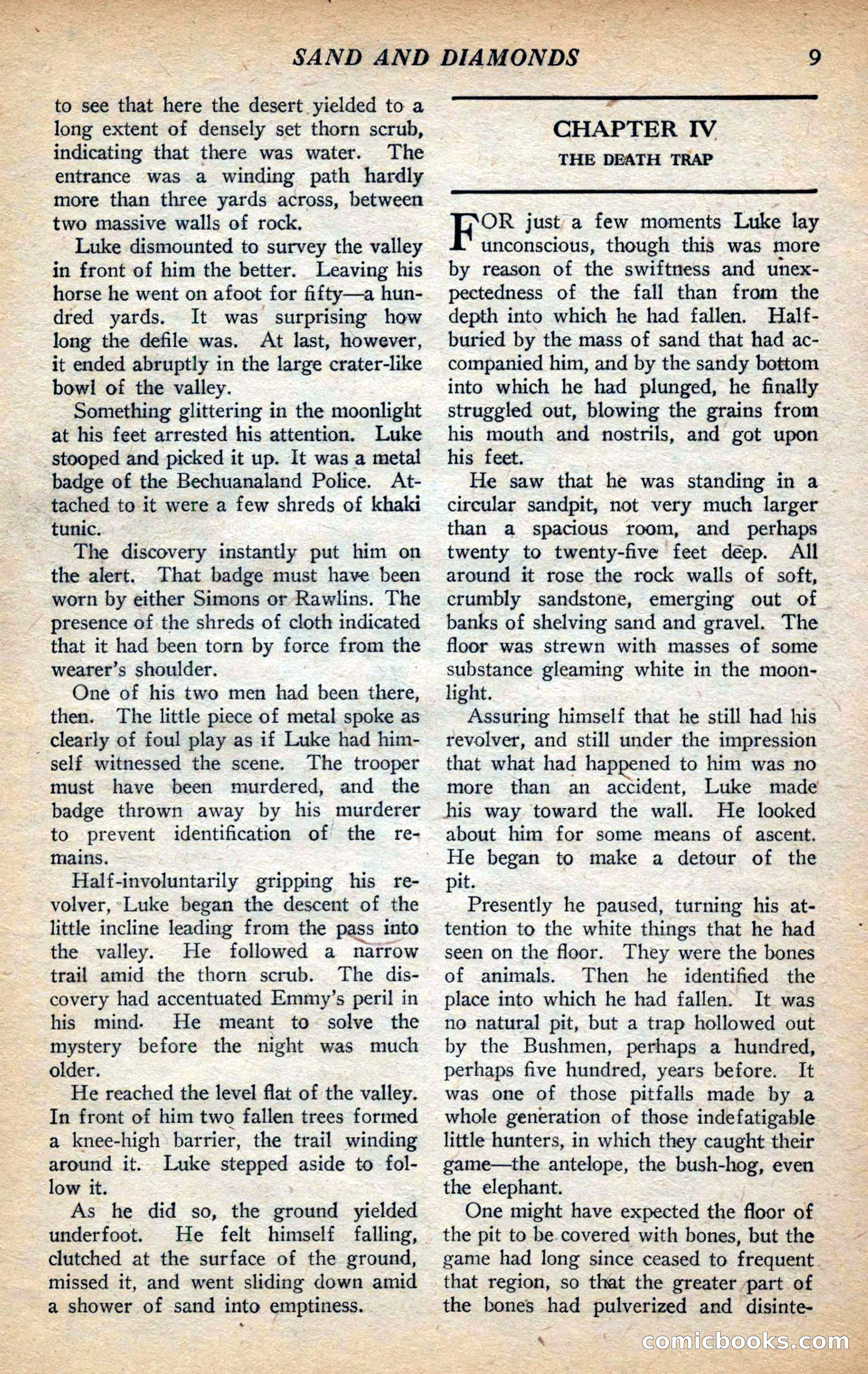 Action Stories, September 1926 — page 17 of 148