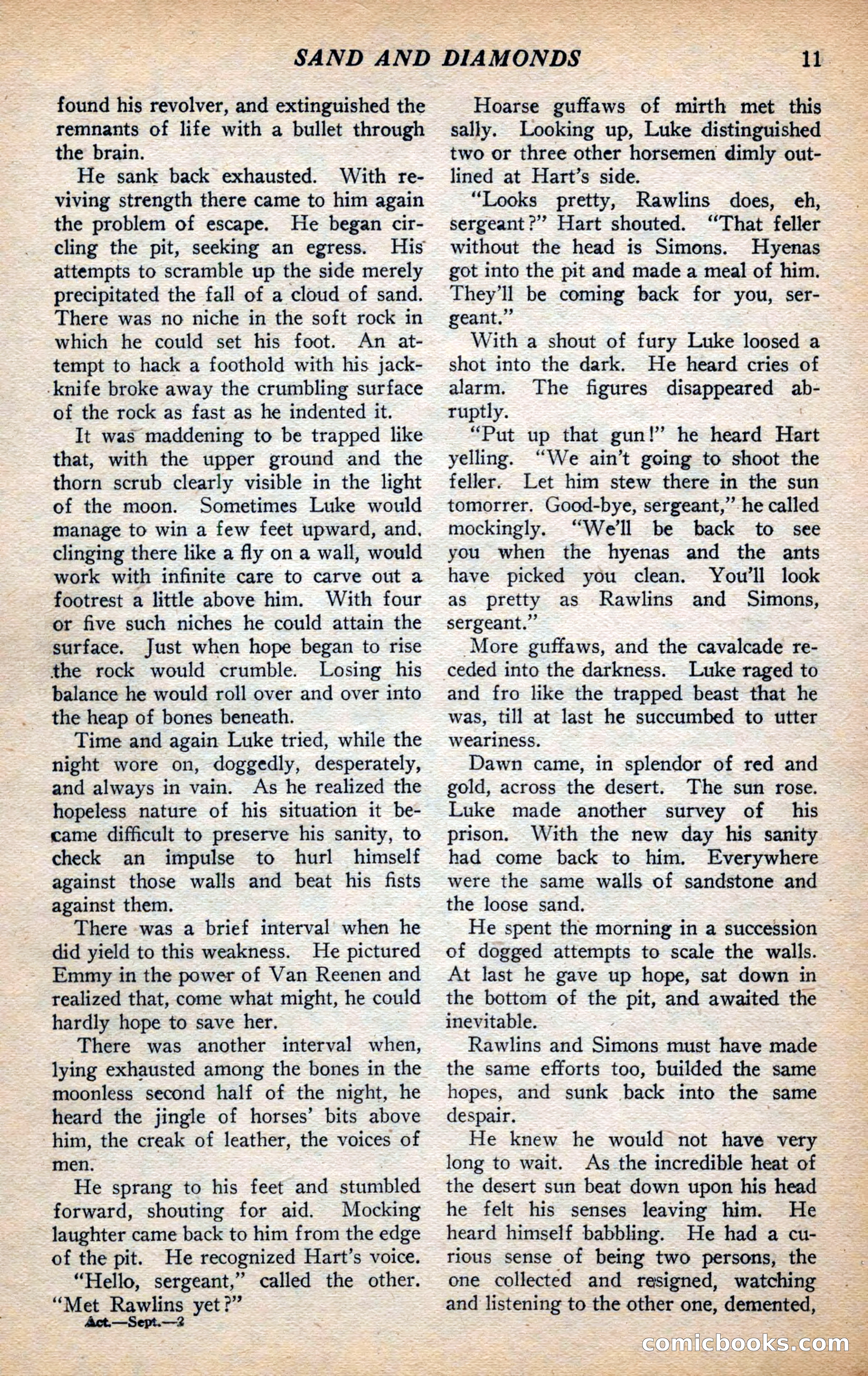 Action Stories, September 1926 — page 19 of 148