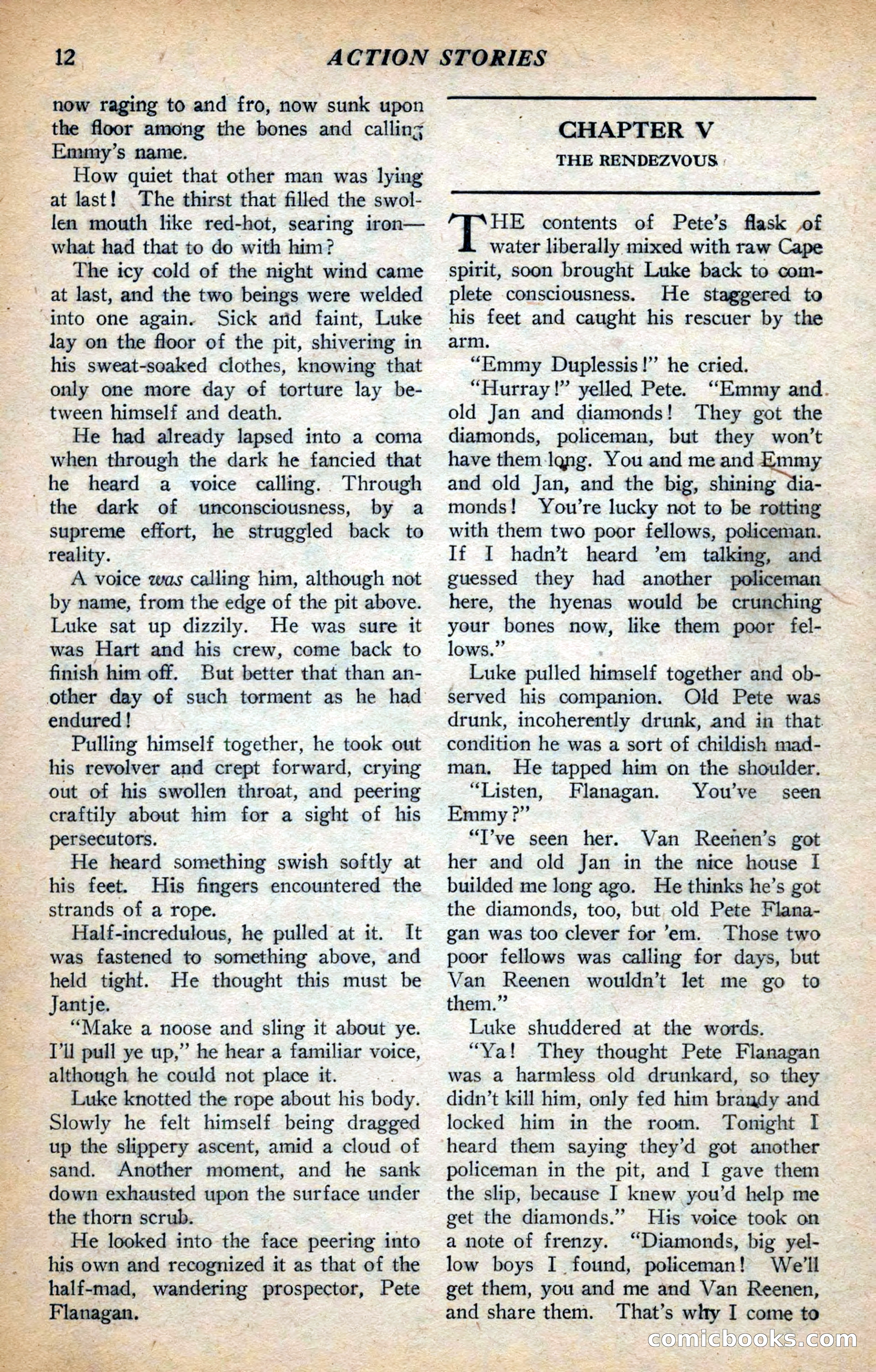 Action Stories, September 1926 — page 20 of 148
