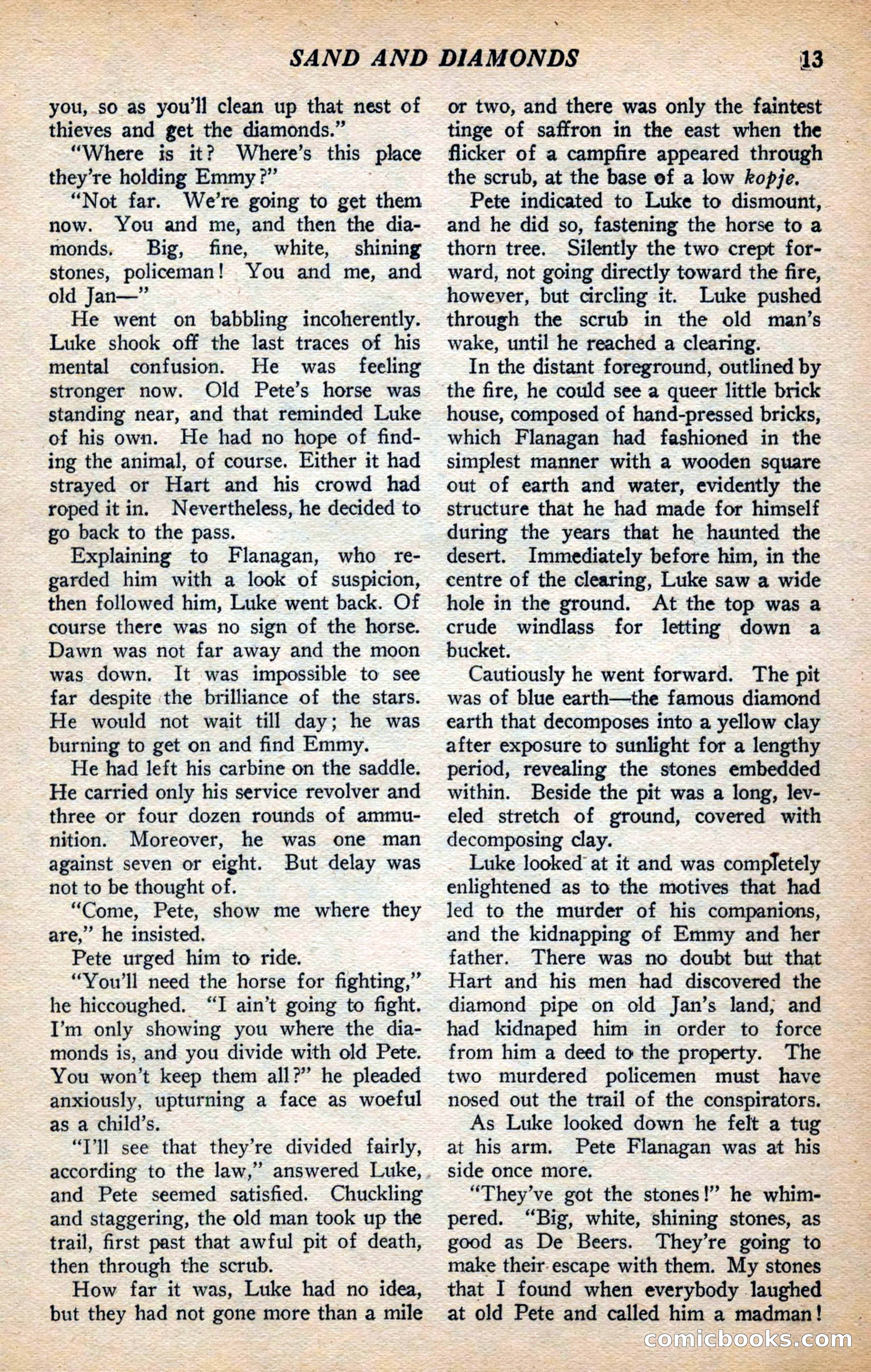 Action Stories, September 1926 — page 21 of 148
