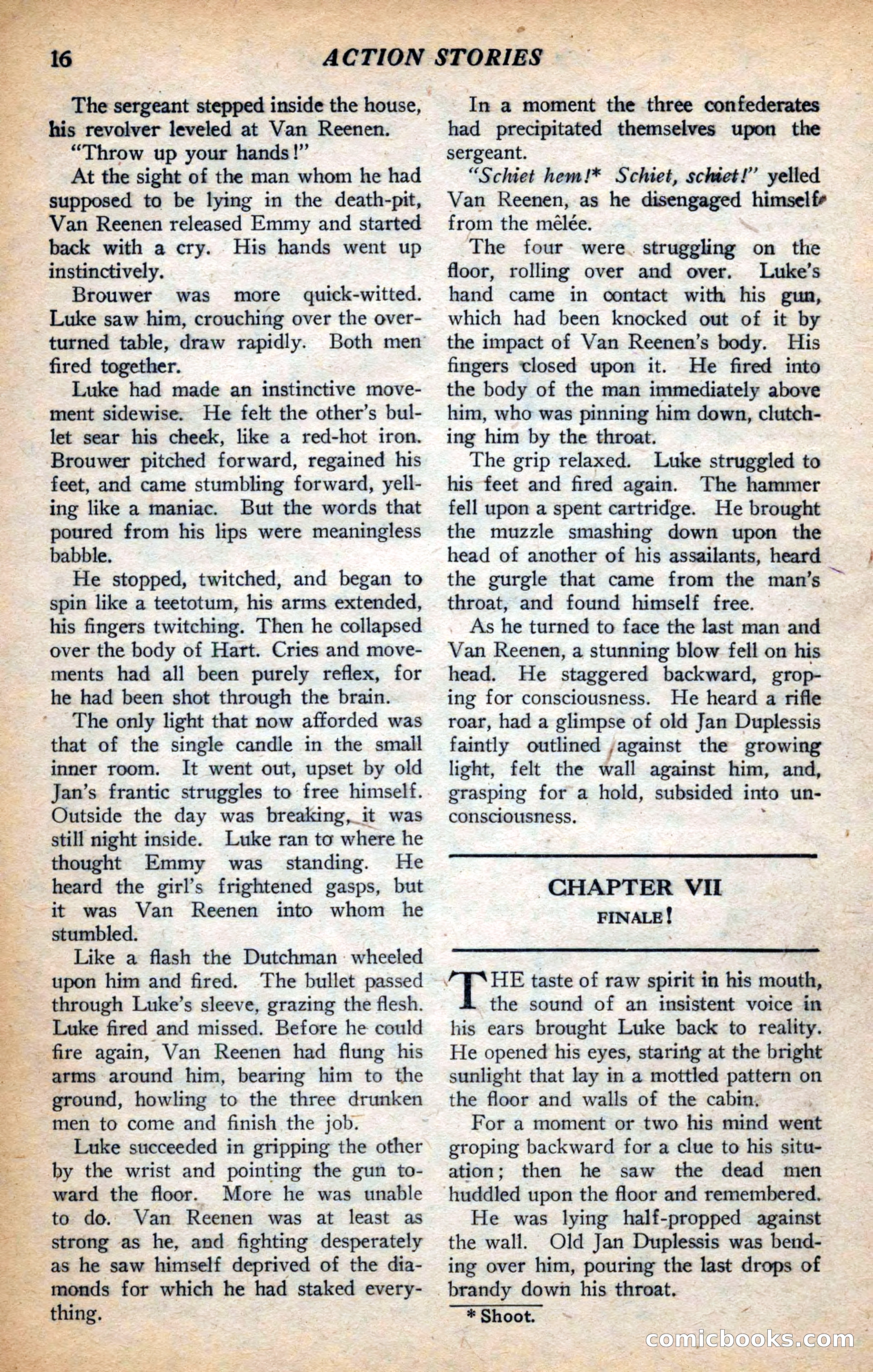 Action Stories, September 1926 — page 24 of 148