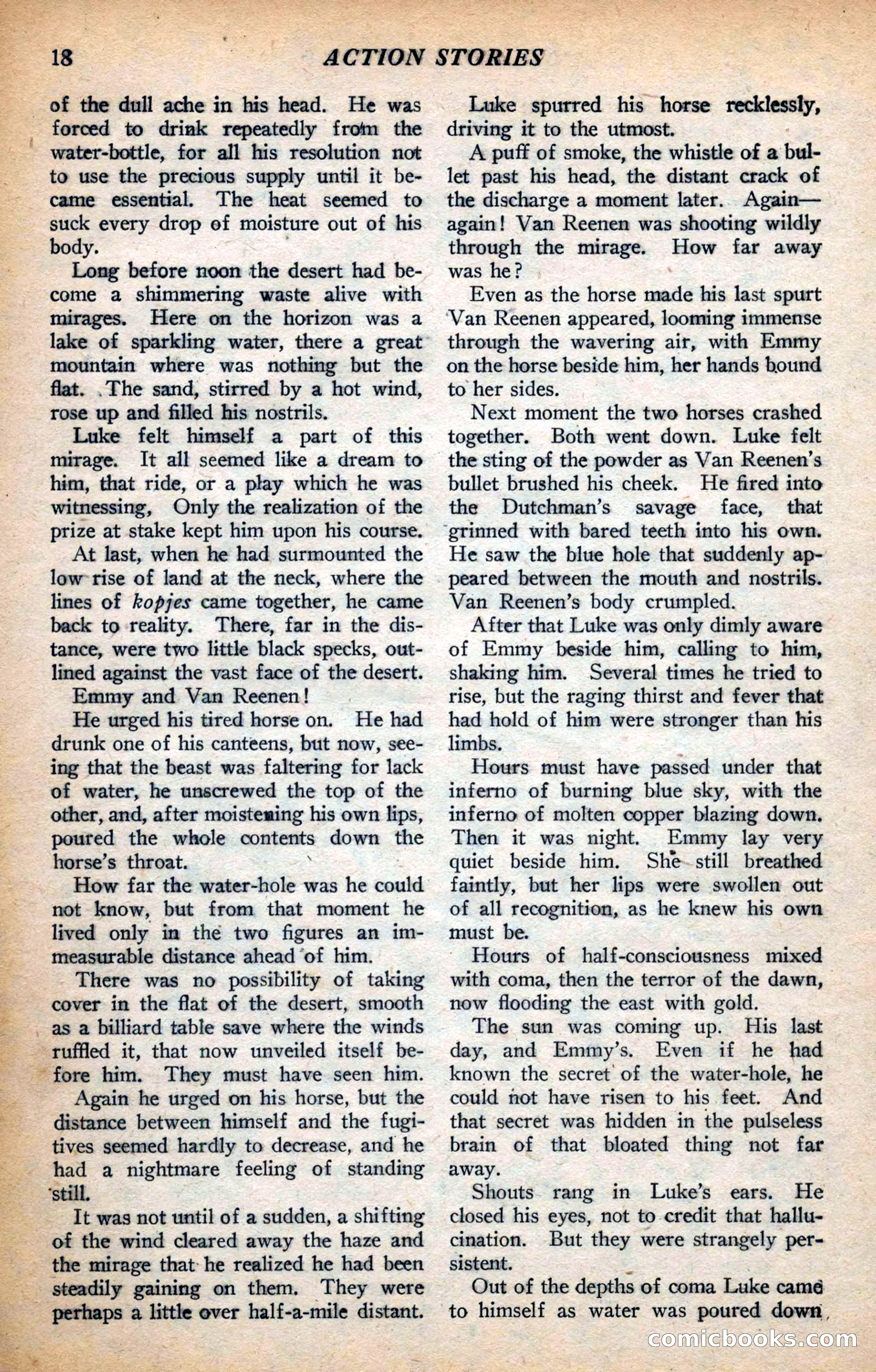 Action Stories, September 1926 — page 26 of 148
