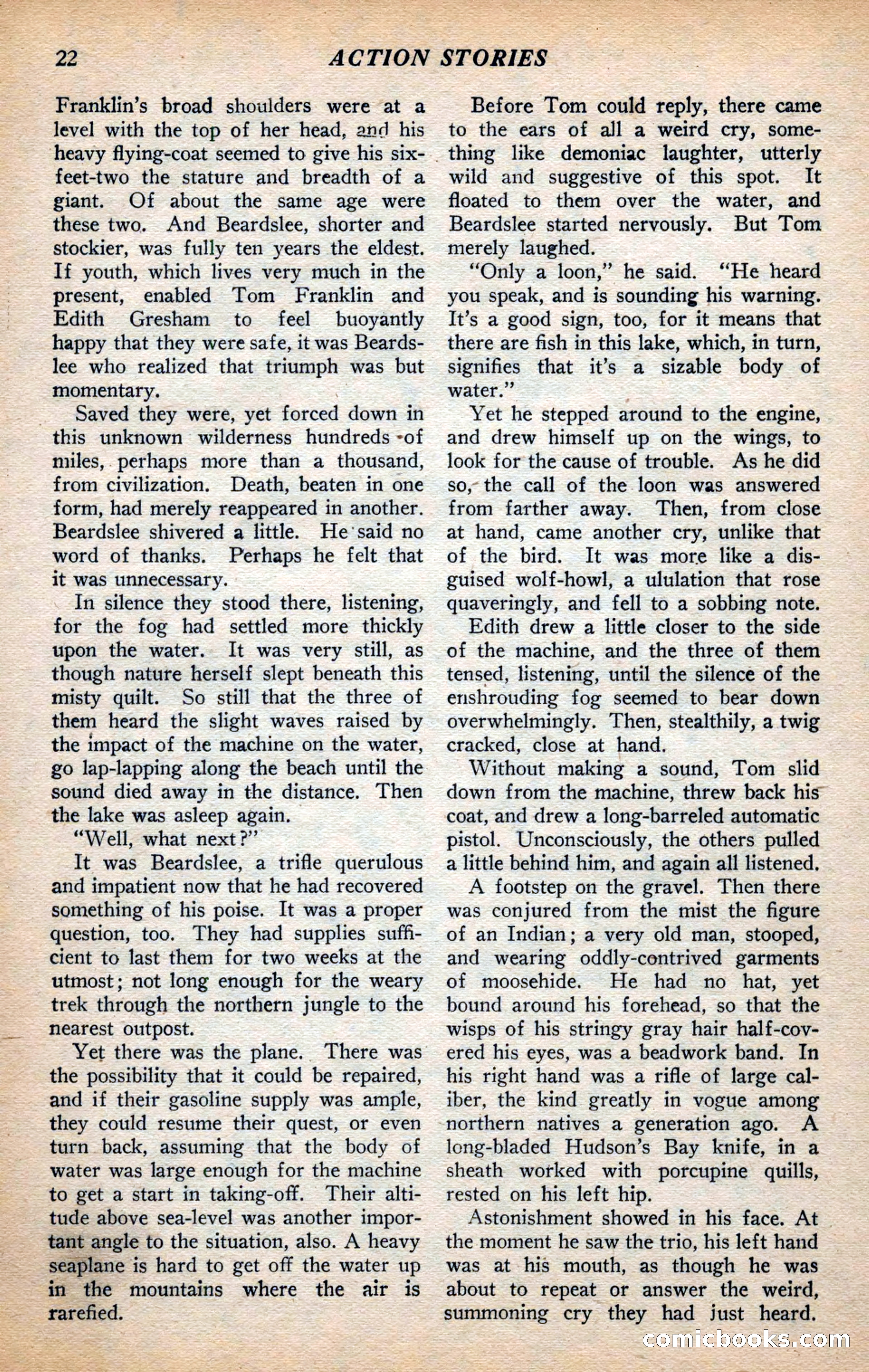 Action Stories, September 1926 — page 30 of 148