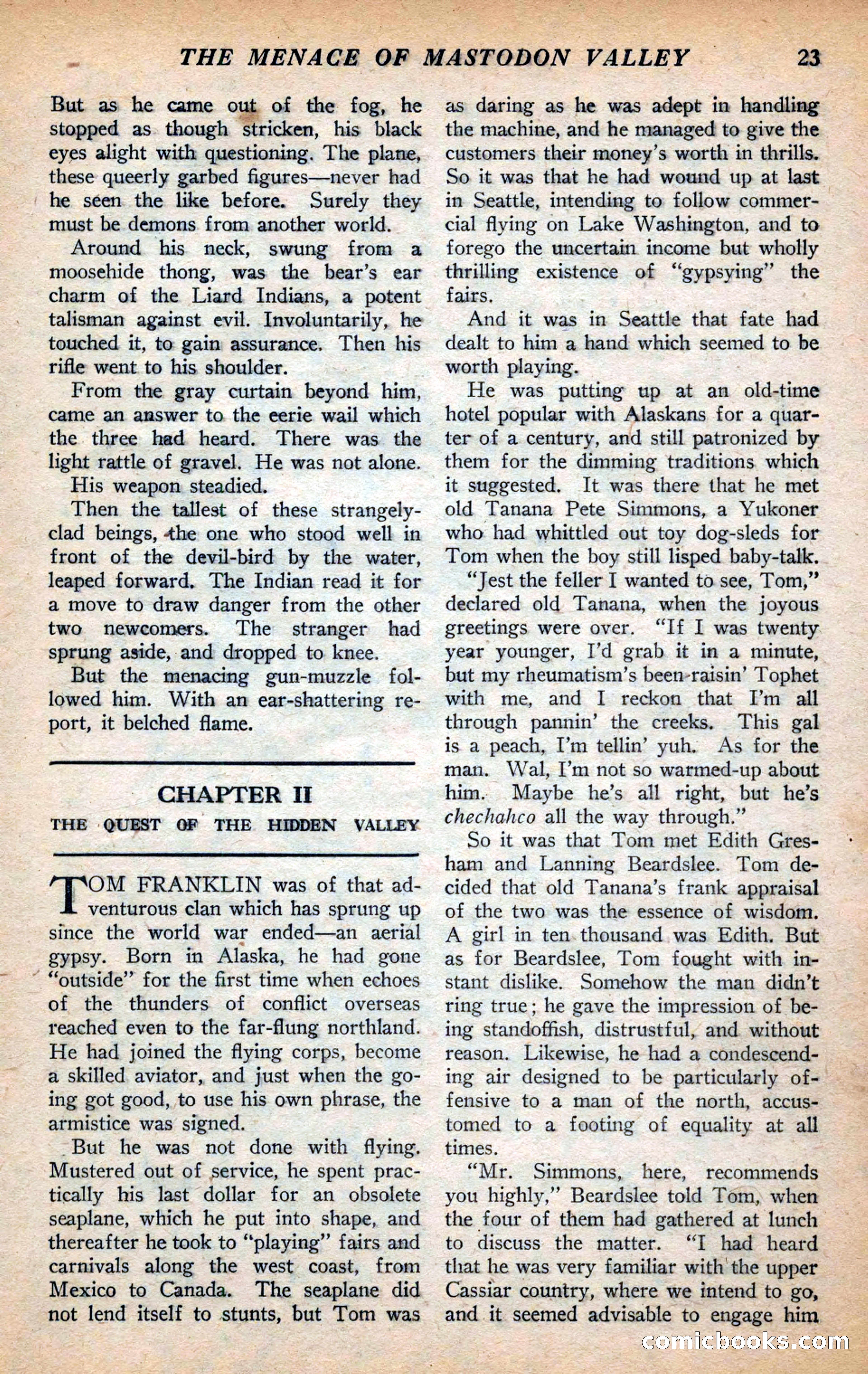 Action Stories, September 1926 — page 31 of 148