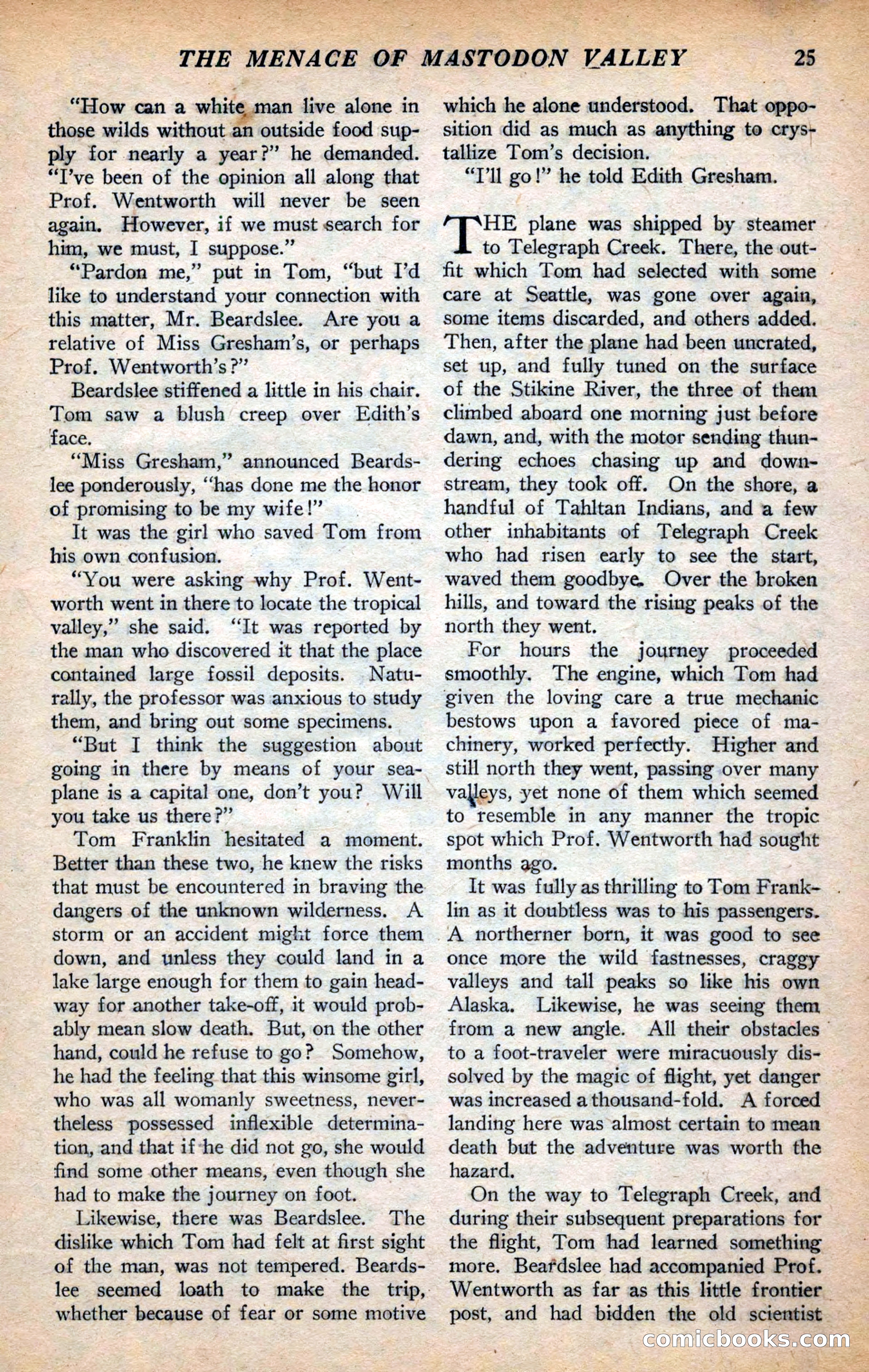 Action Stories, September 1926 — page 33 of 148