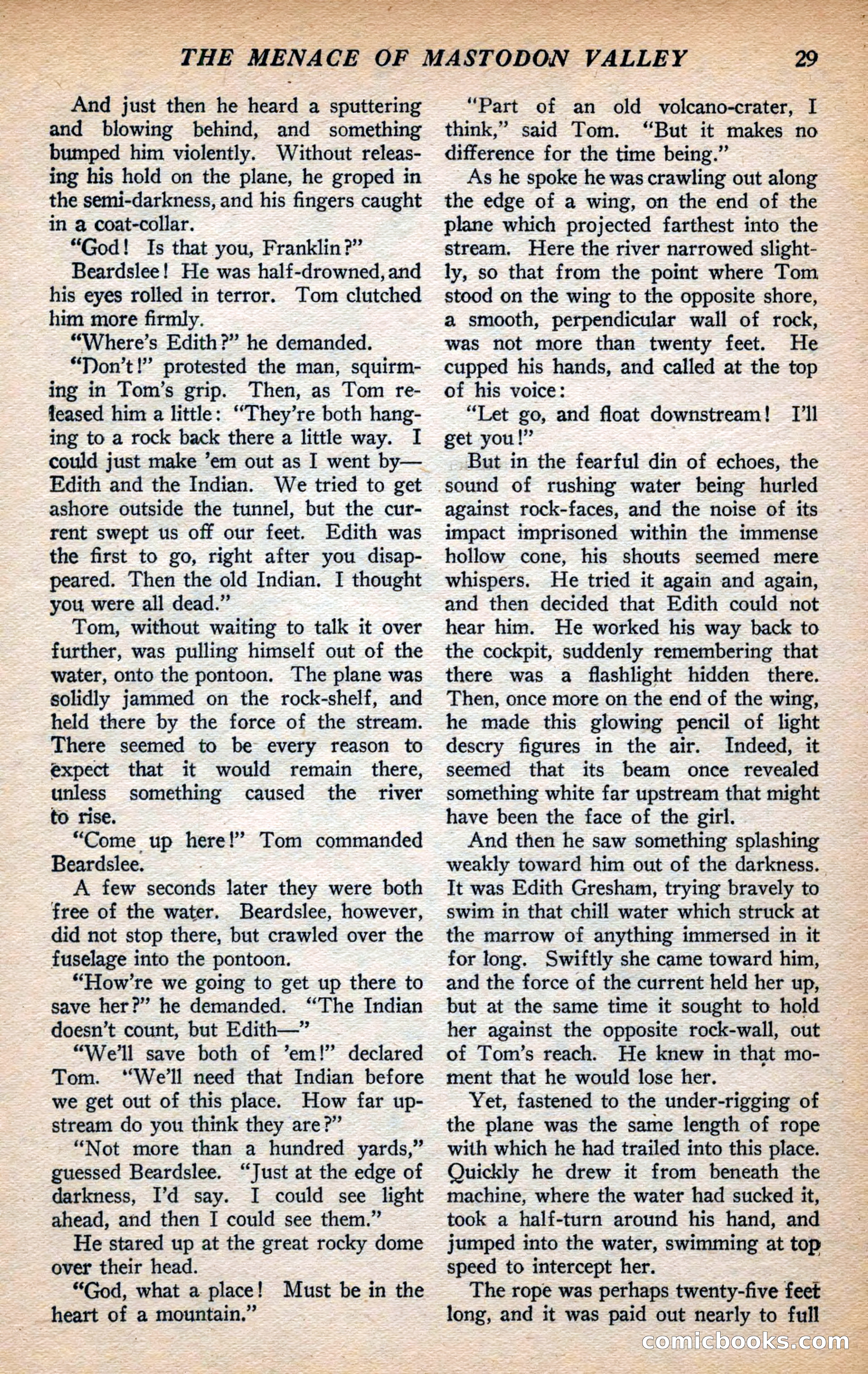 Action Stories, September 1926 — page 37 of 148