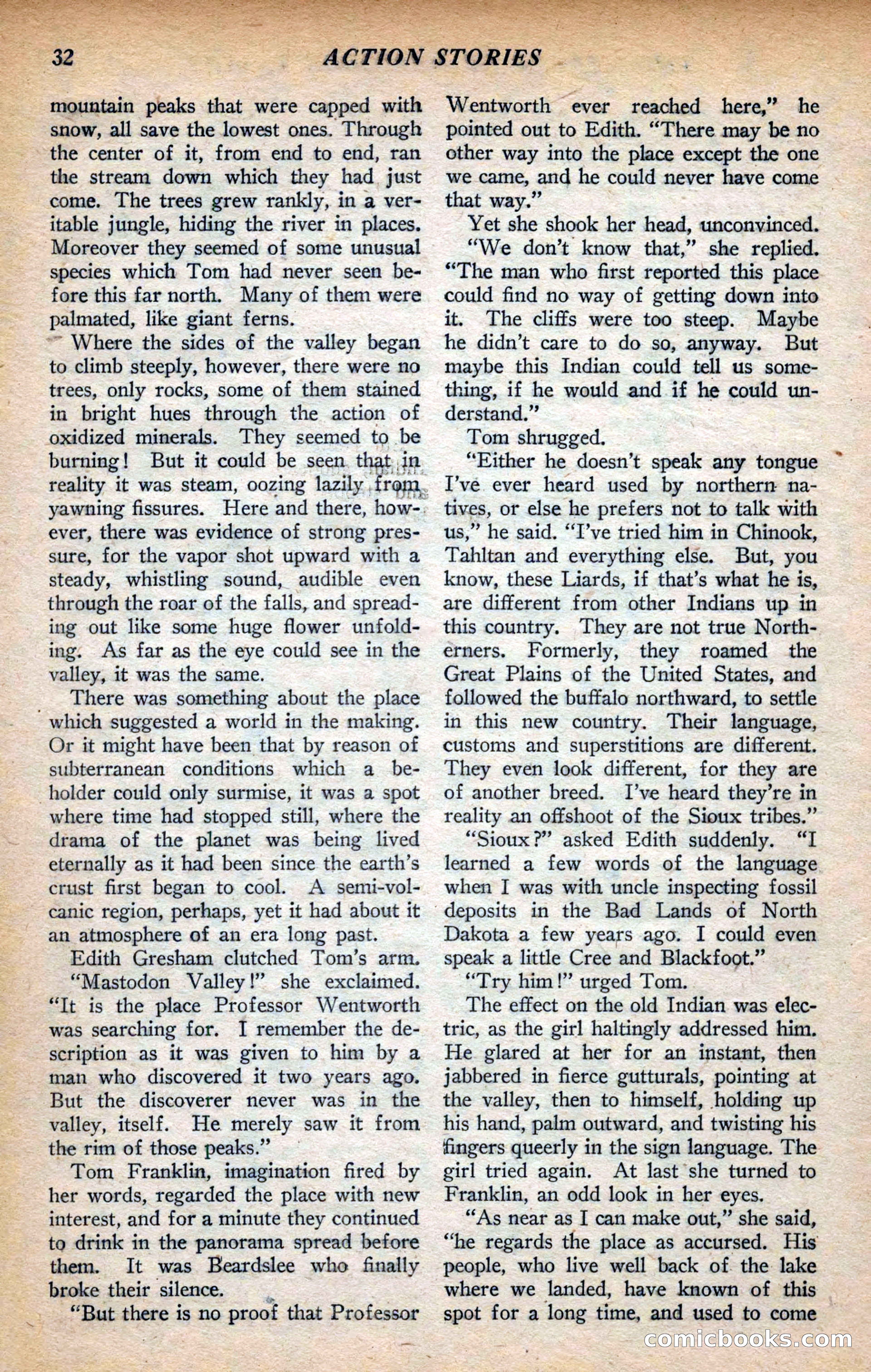 Action Stories, September 1926 — page 40 of 148