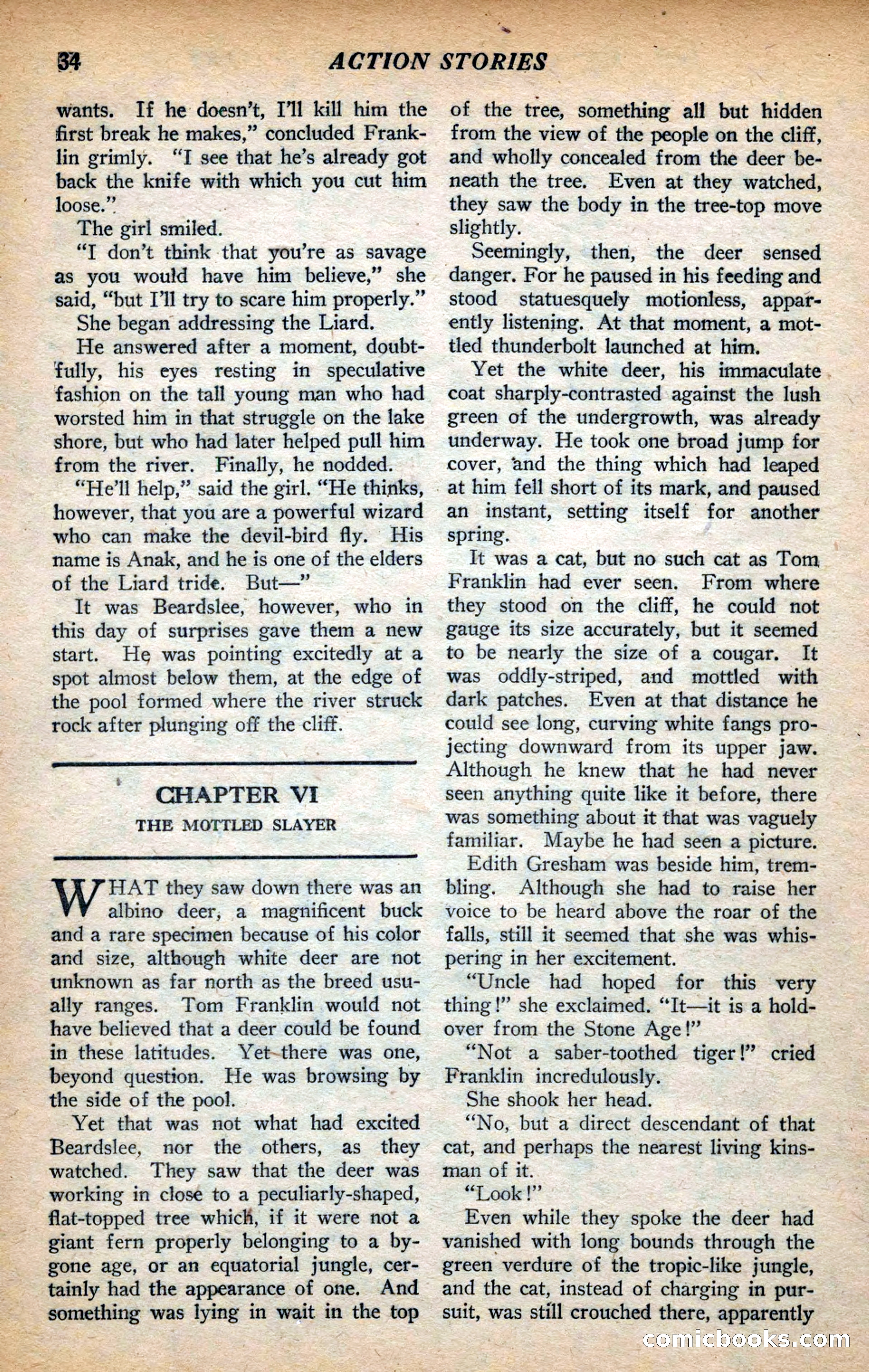 Action Stories, September 1926 — page 42 of 148