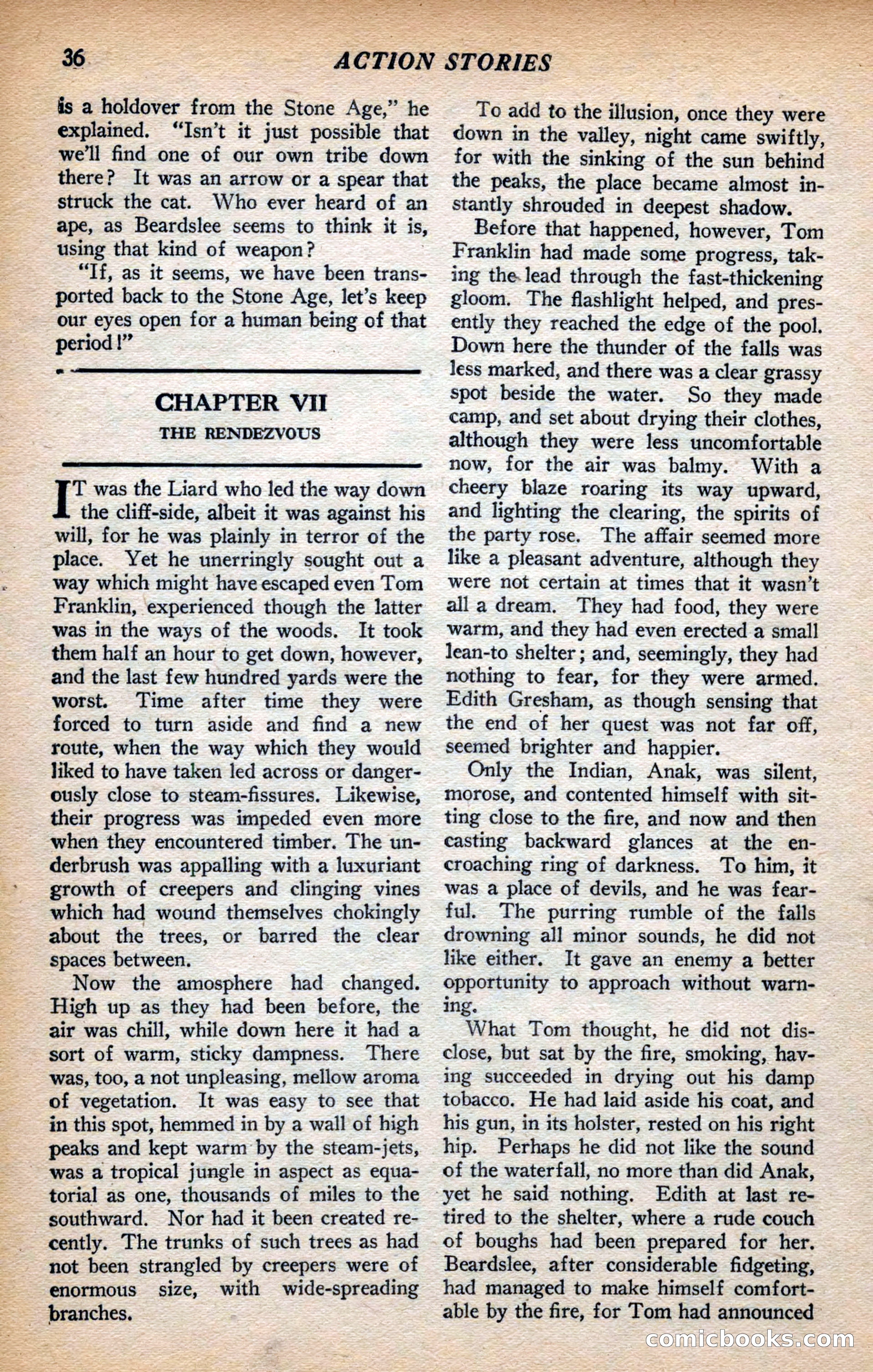 Action Stories, September 1926 — page 44 of 148