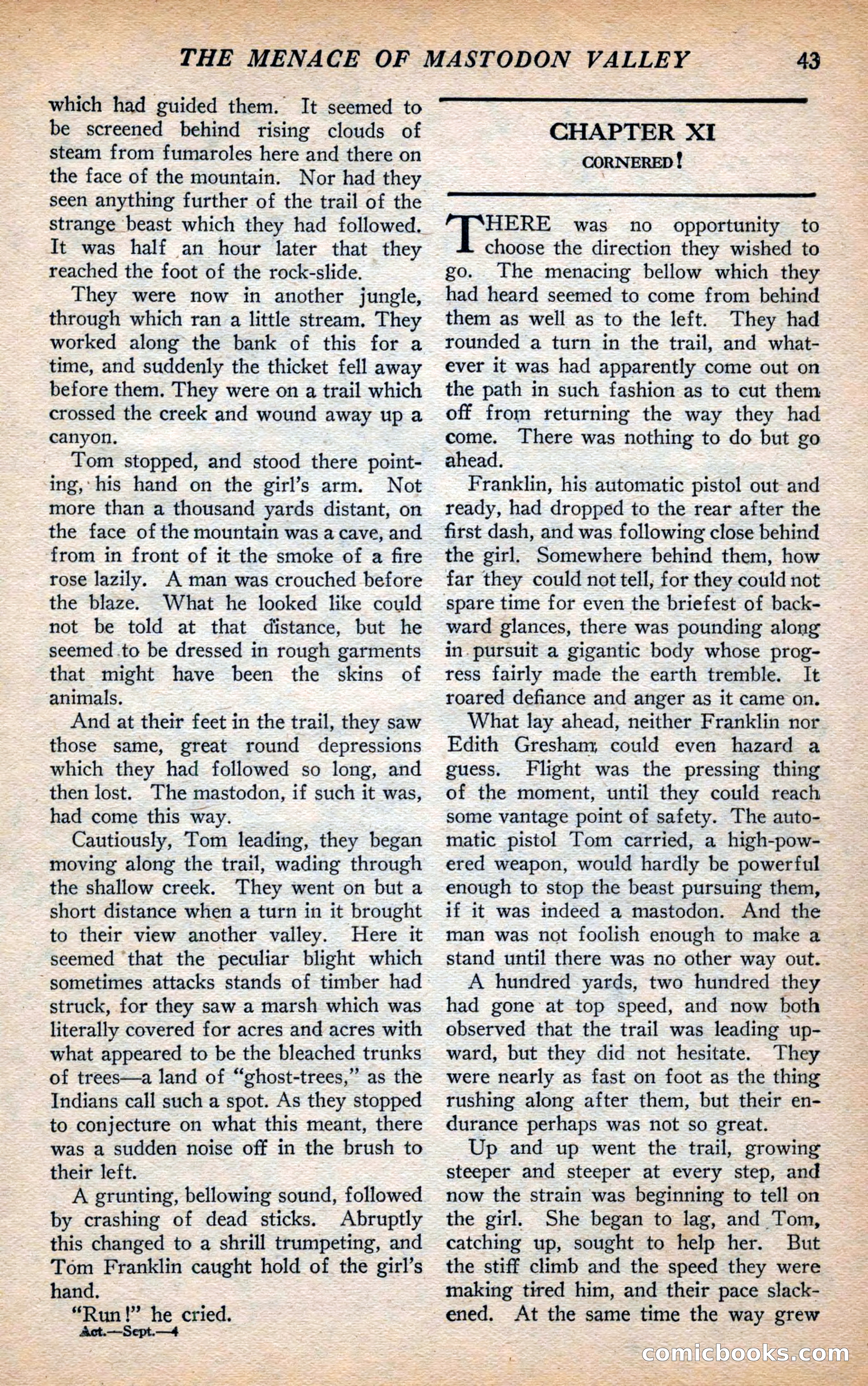 Action Stories, September 1926 — page 51 of 148