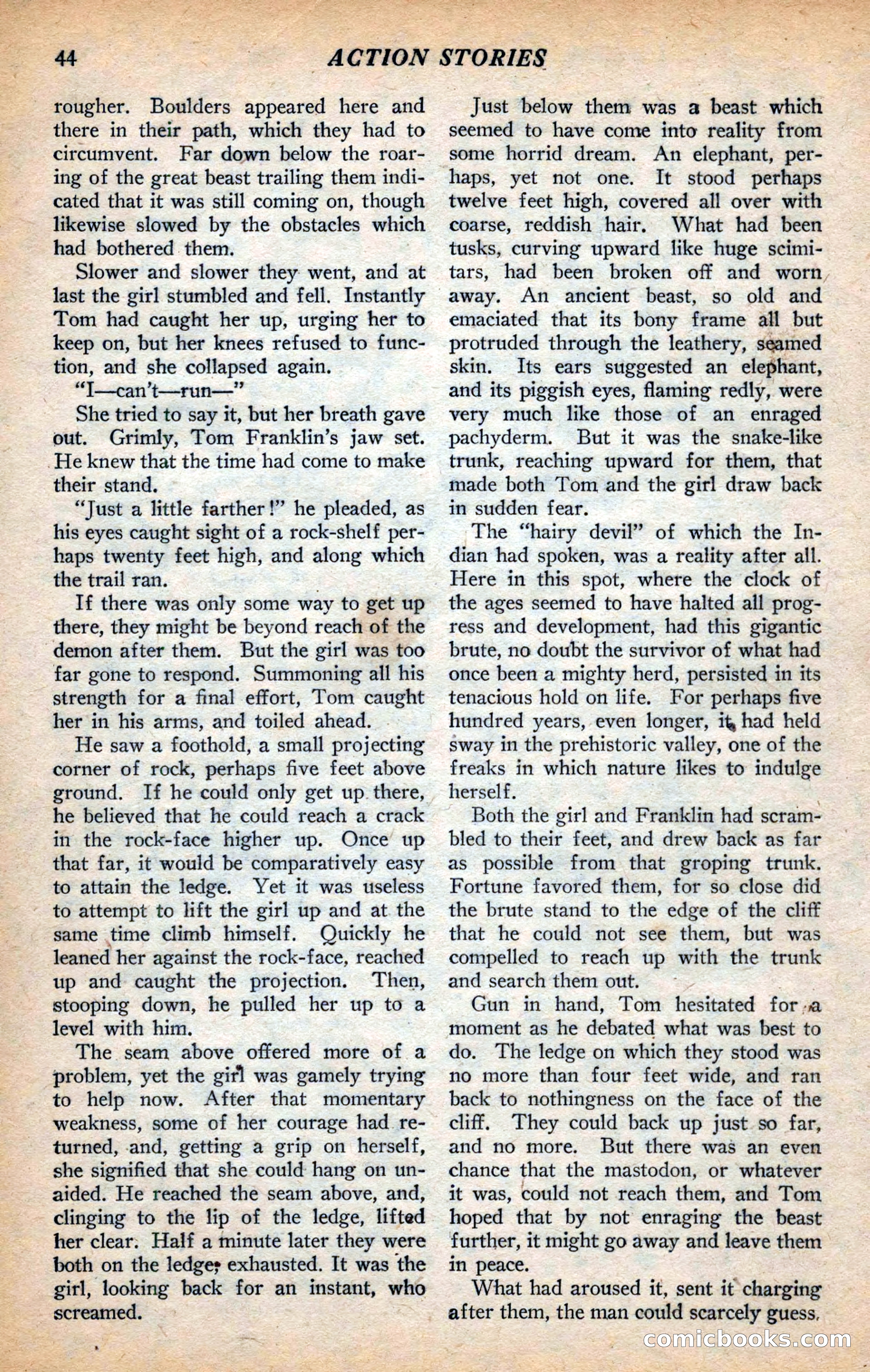 Action Stories, September 1926 — page 52 of 148