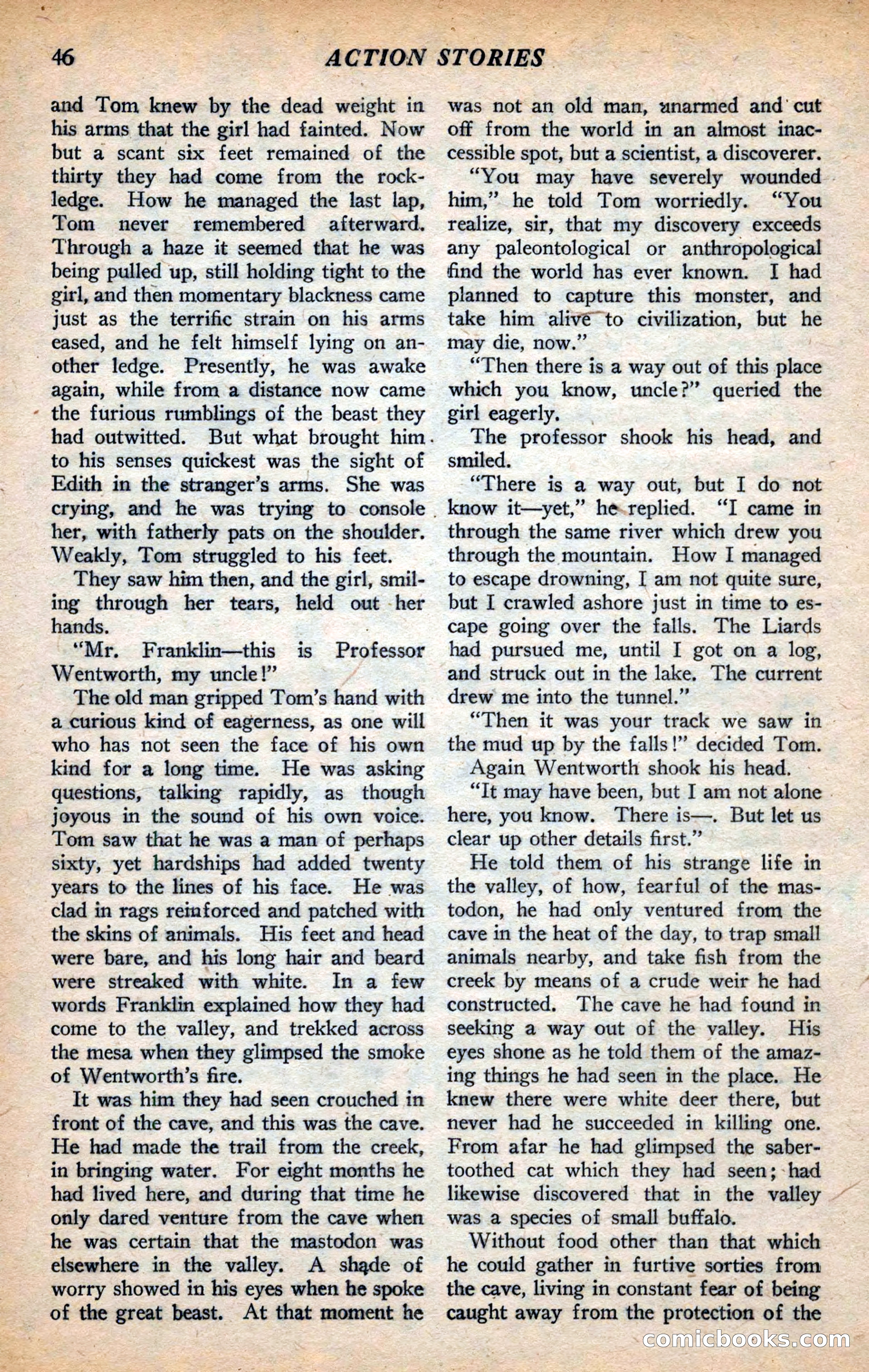 Action Stories, September 1926 — page 54 of 148