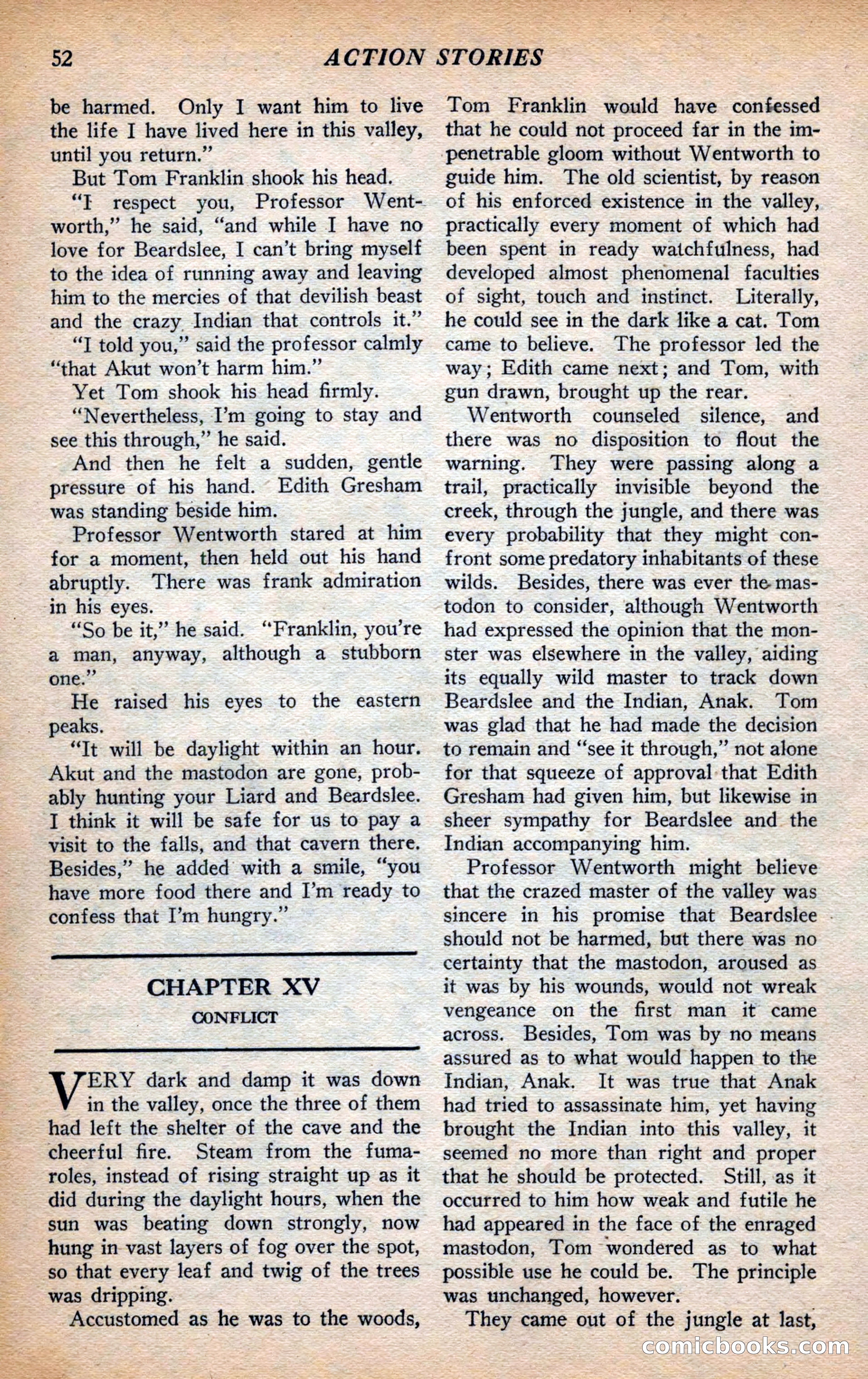 Action Stories, September 1926 — page 60 of 148