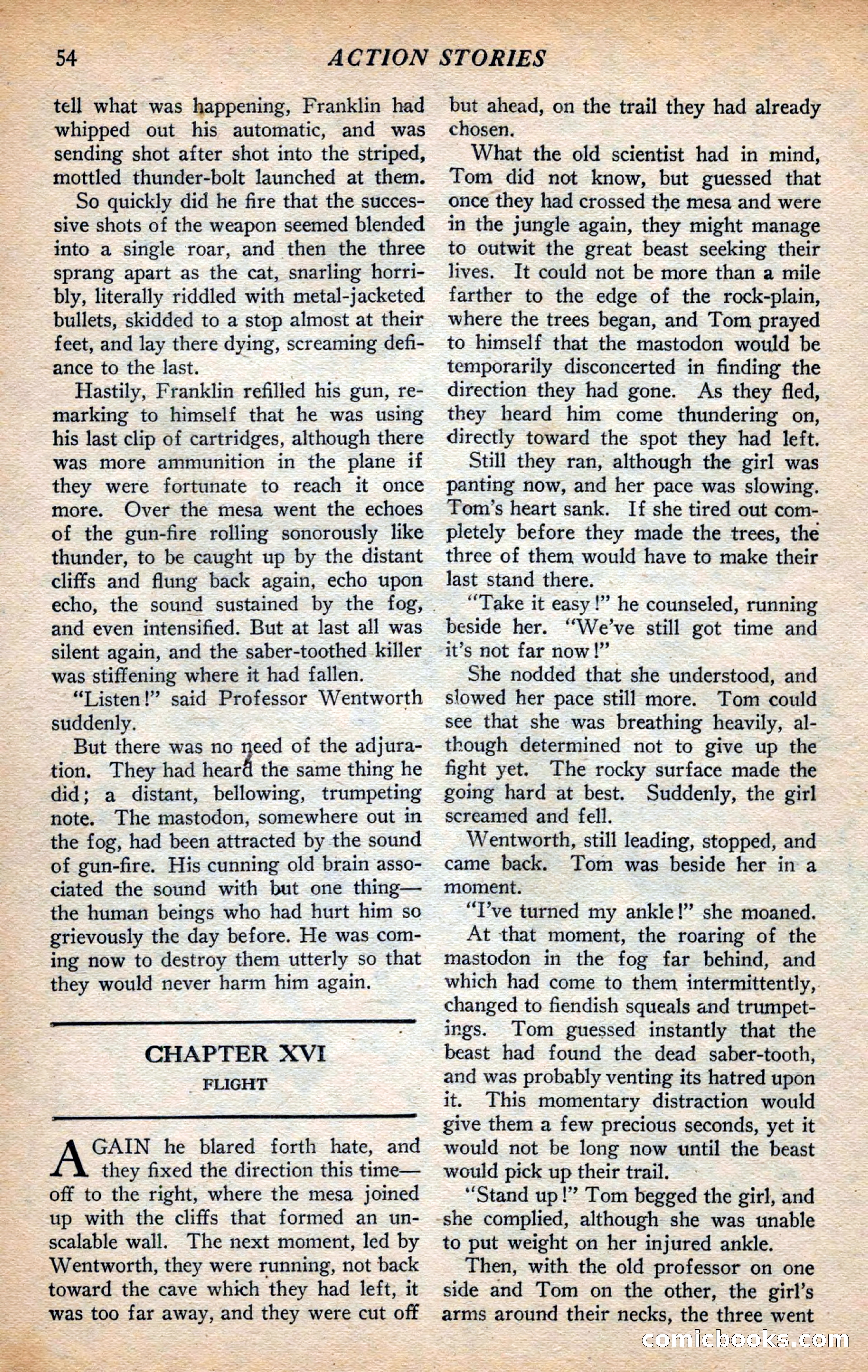 Action Stories, September 1926 — page 62 of 148