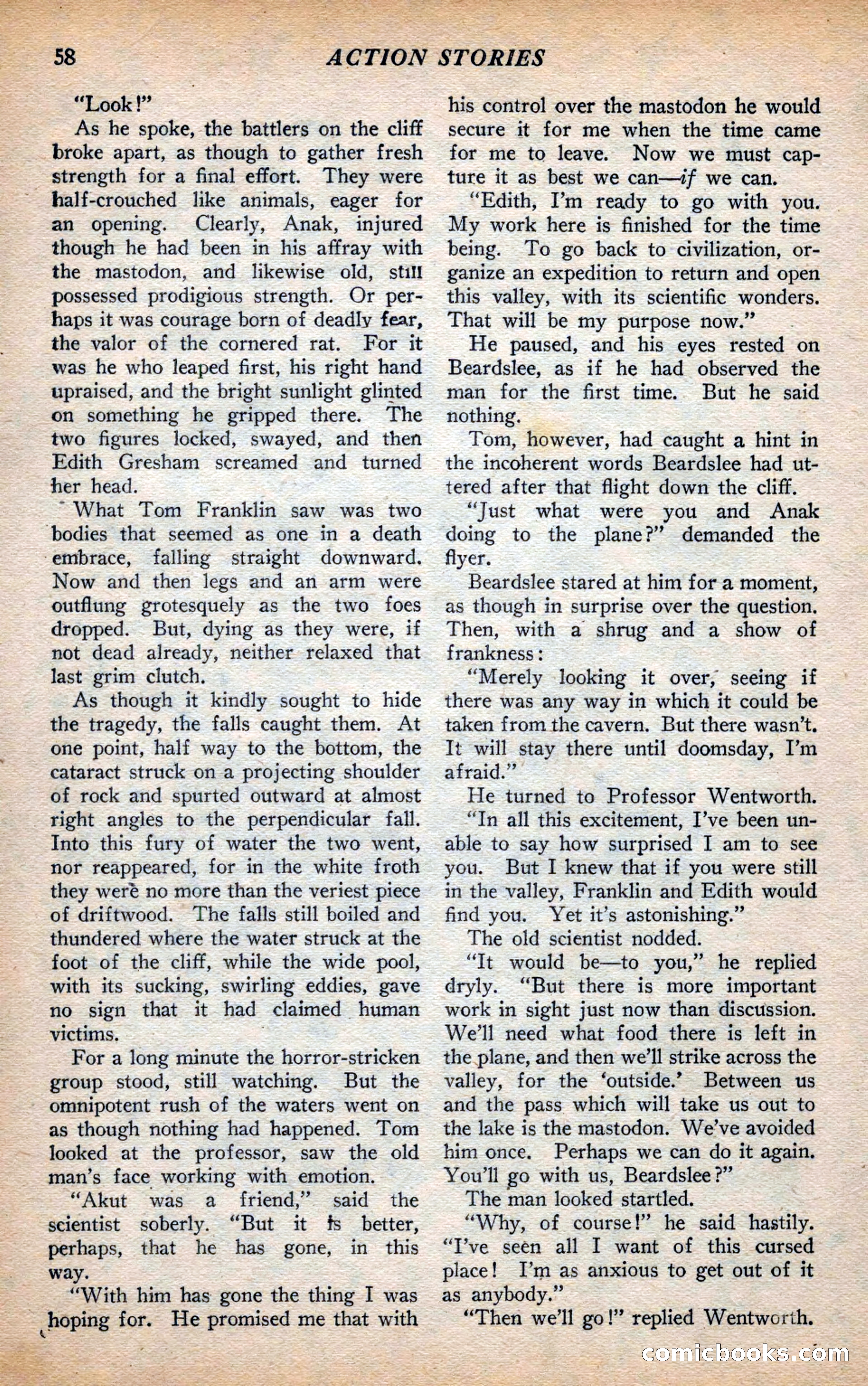 Action Stories, September 1926 — page 66 of 148