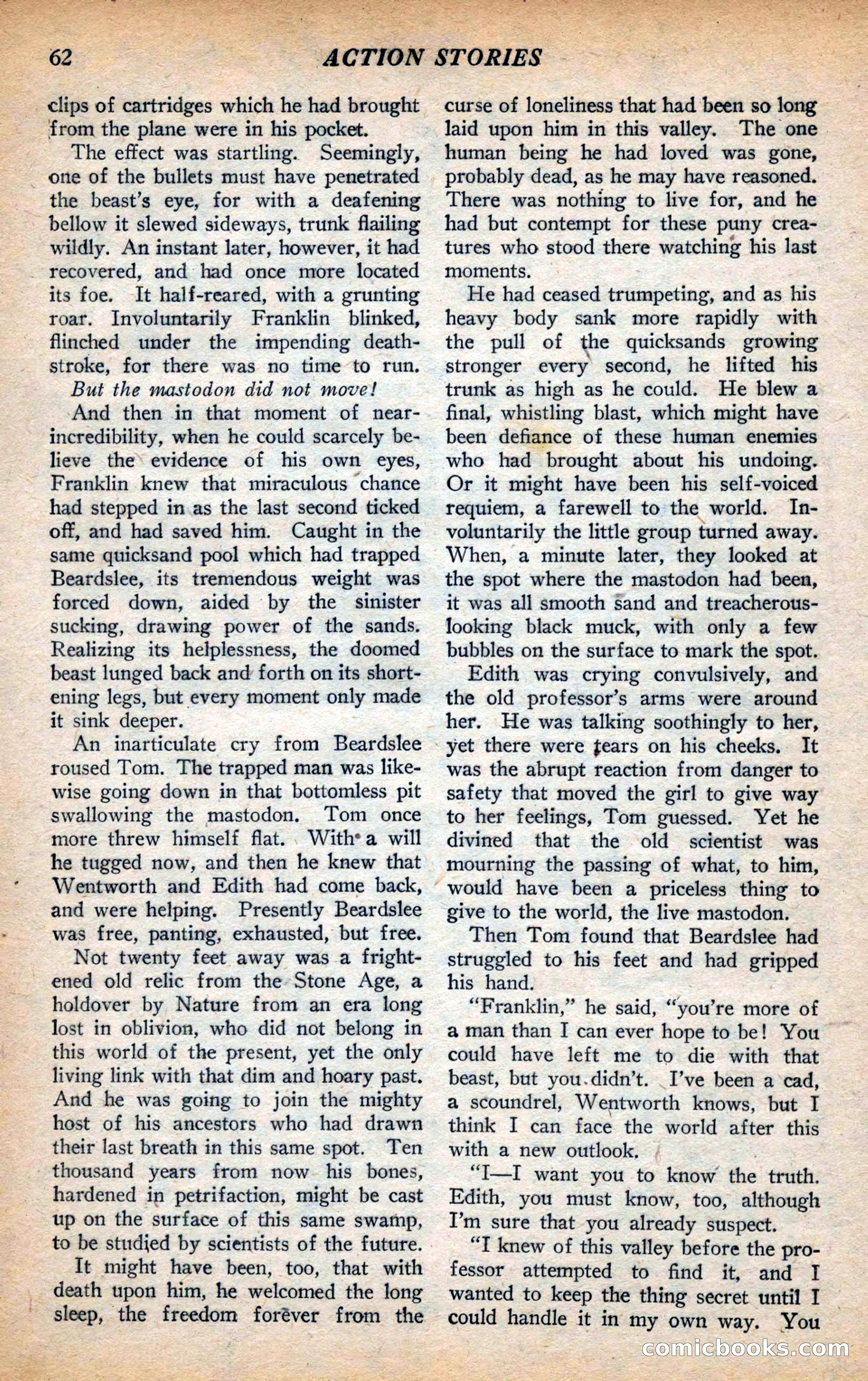 Action Stories, September 1926 — page 70 of 148