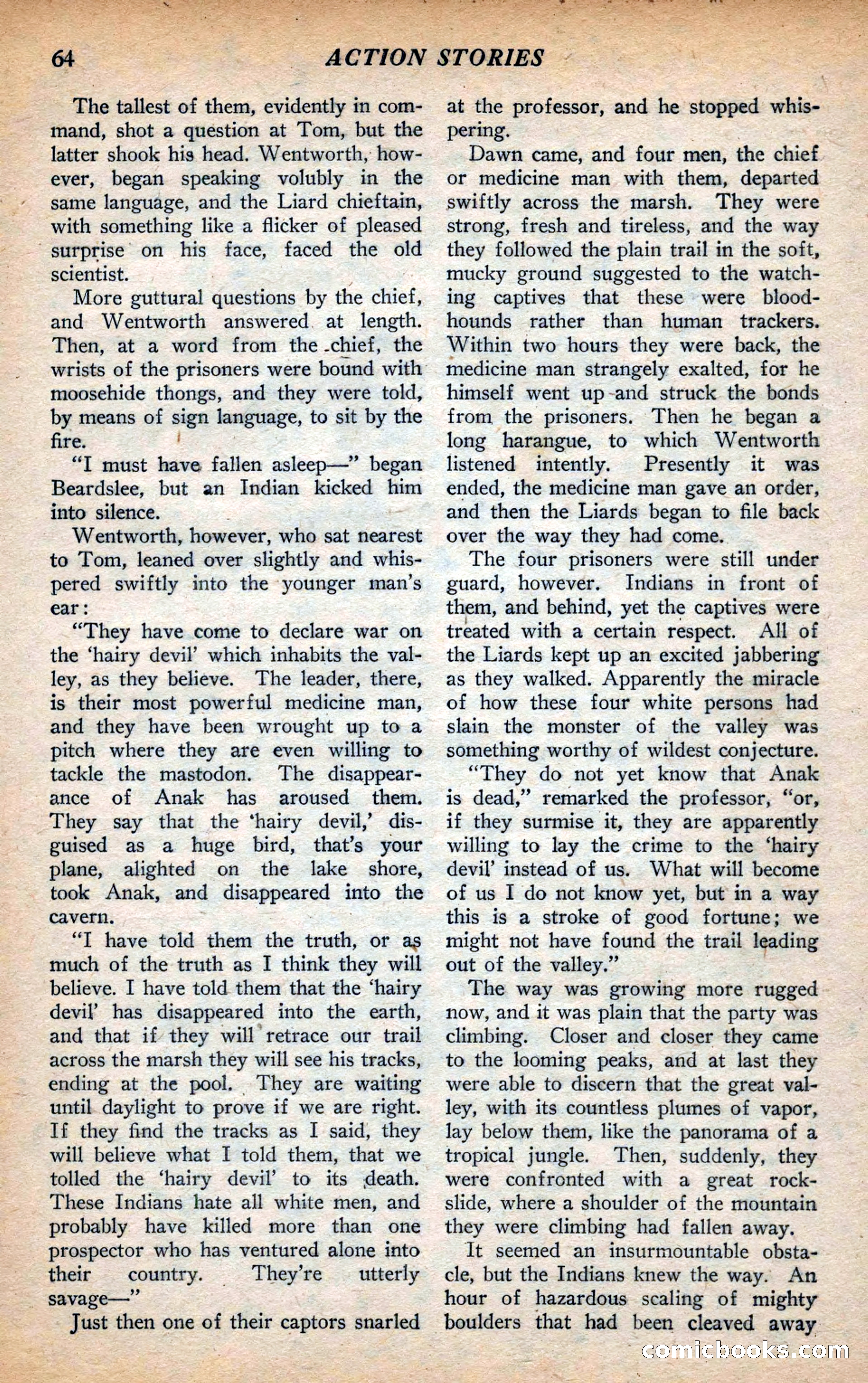 Action Stories, September 1926 — page 72 of 148