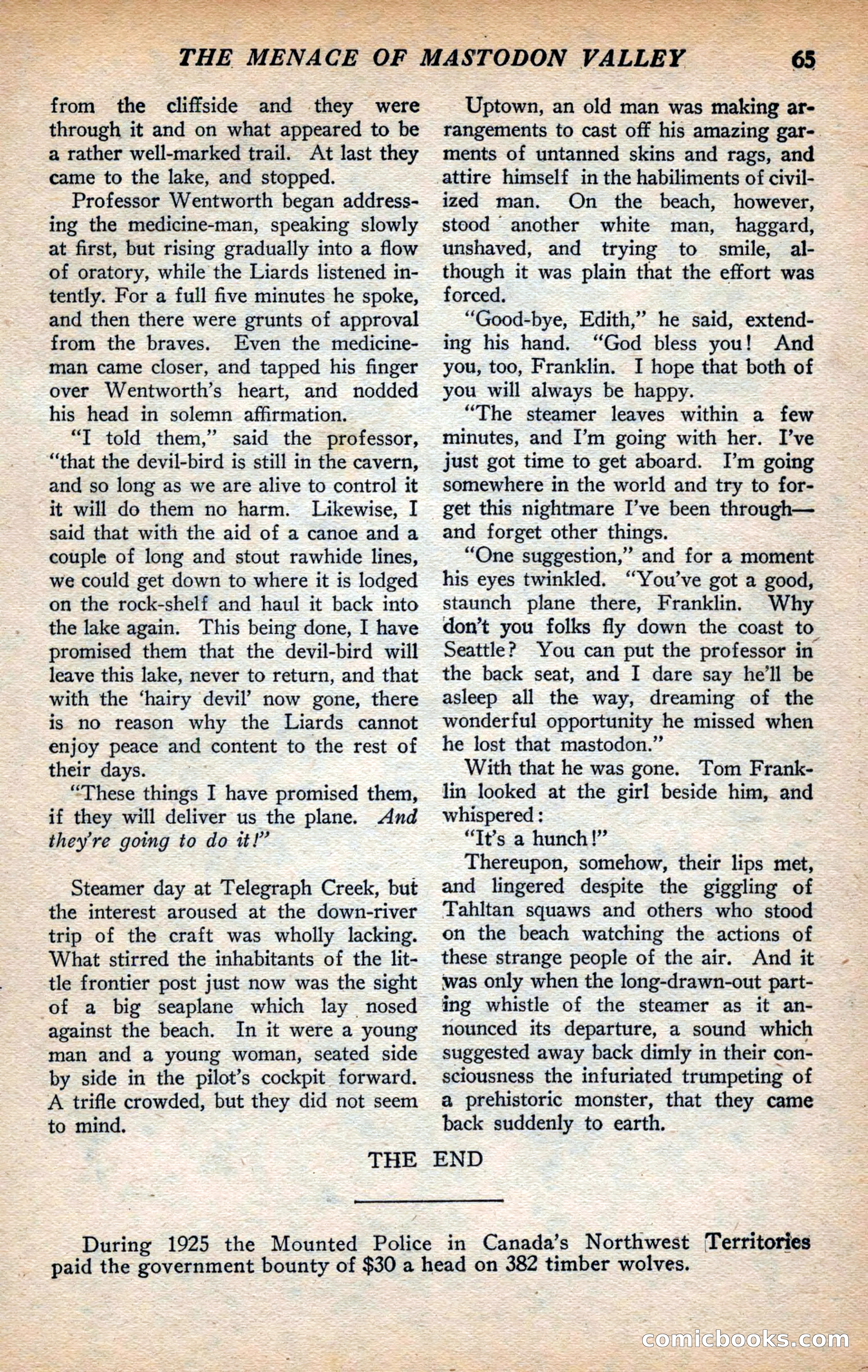 Action Stories, September 1926 — page 73 of 148