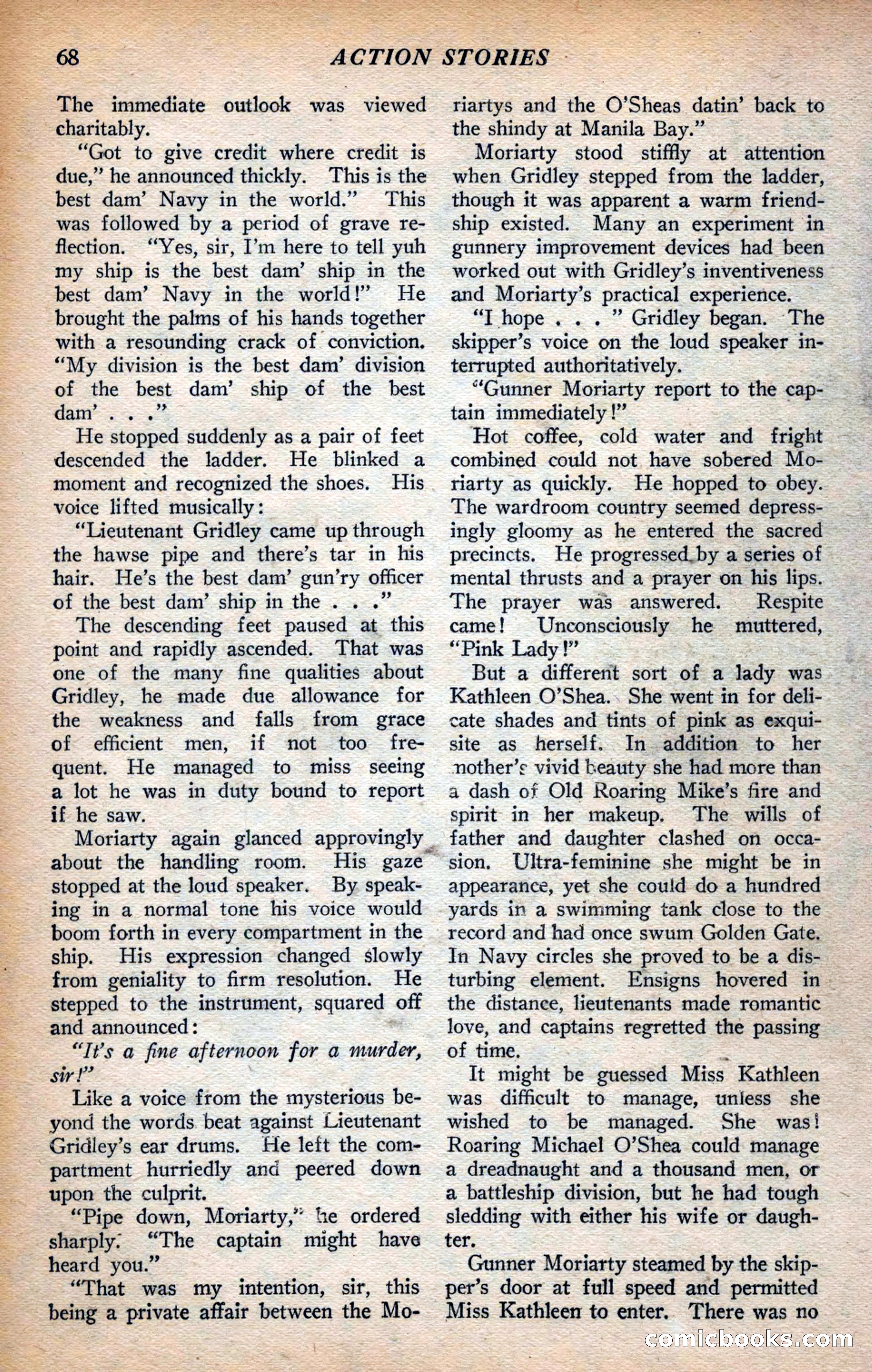 Action Stories, September 1926 — page 76 of 148
