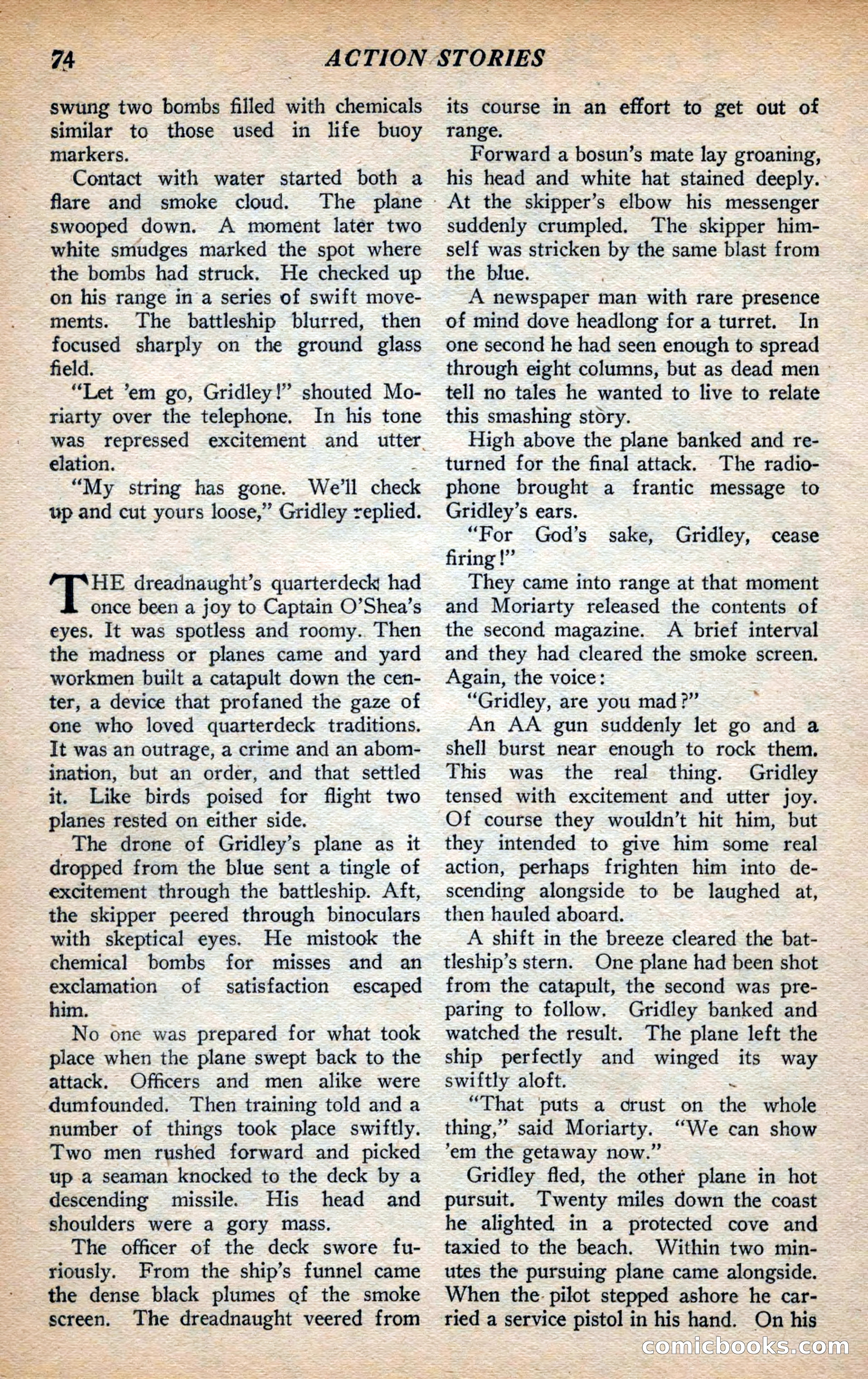 Action Stories, September 1926 — page 82 of 148