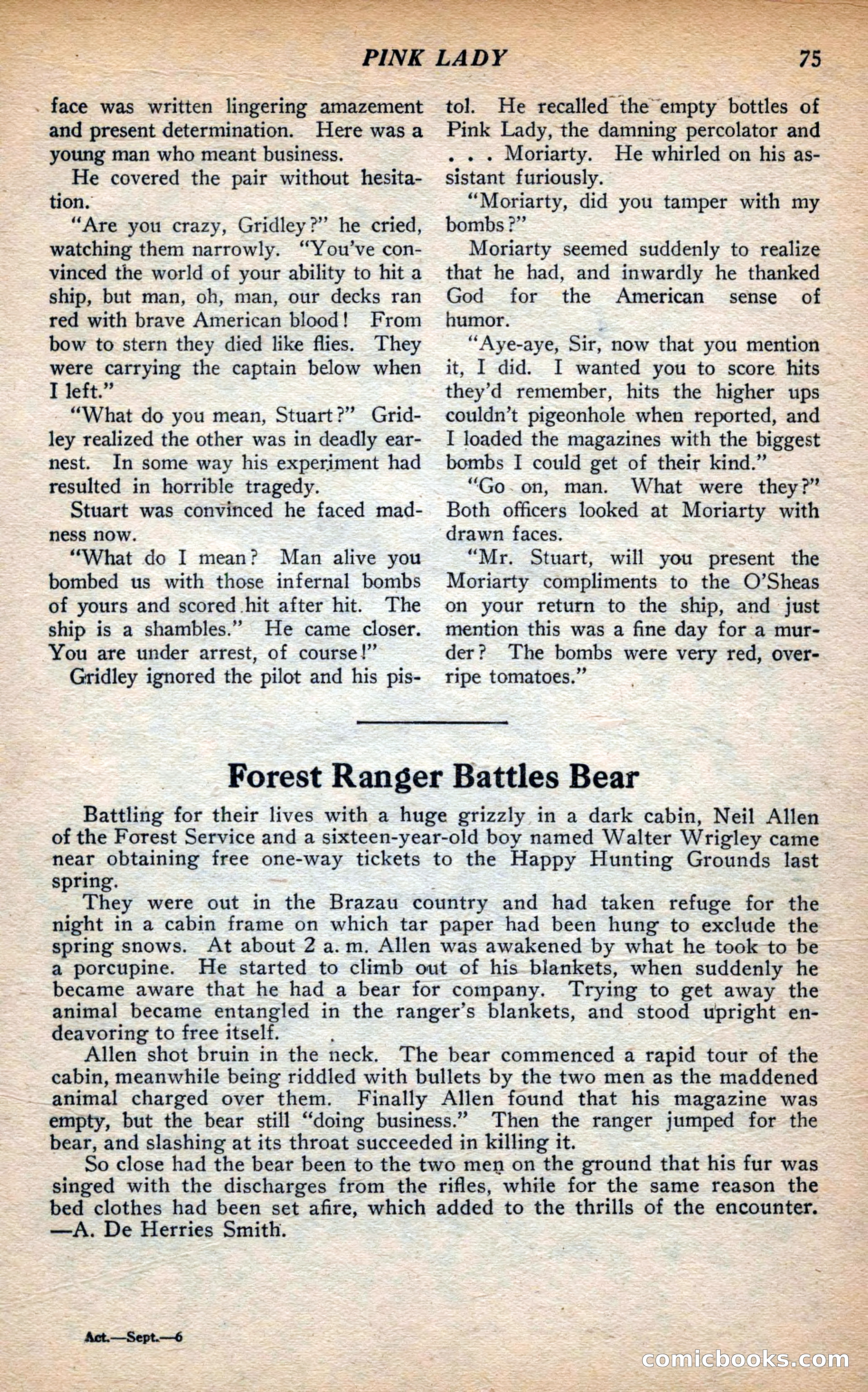 Action Stories, September 1926 — page 83 of 148