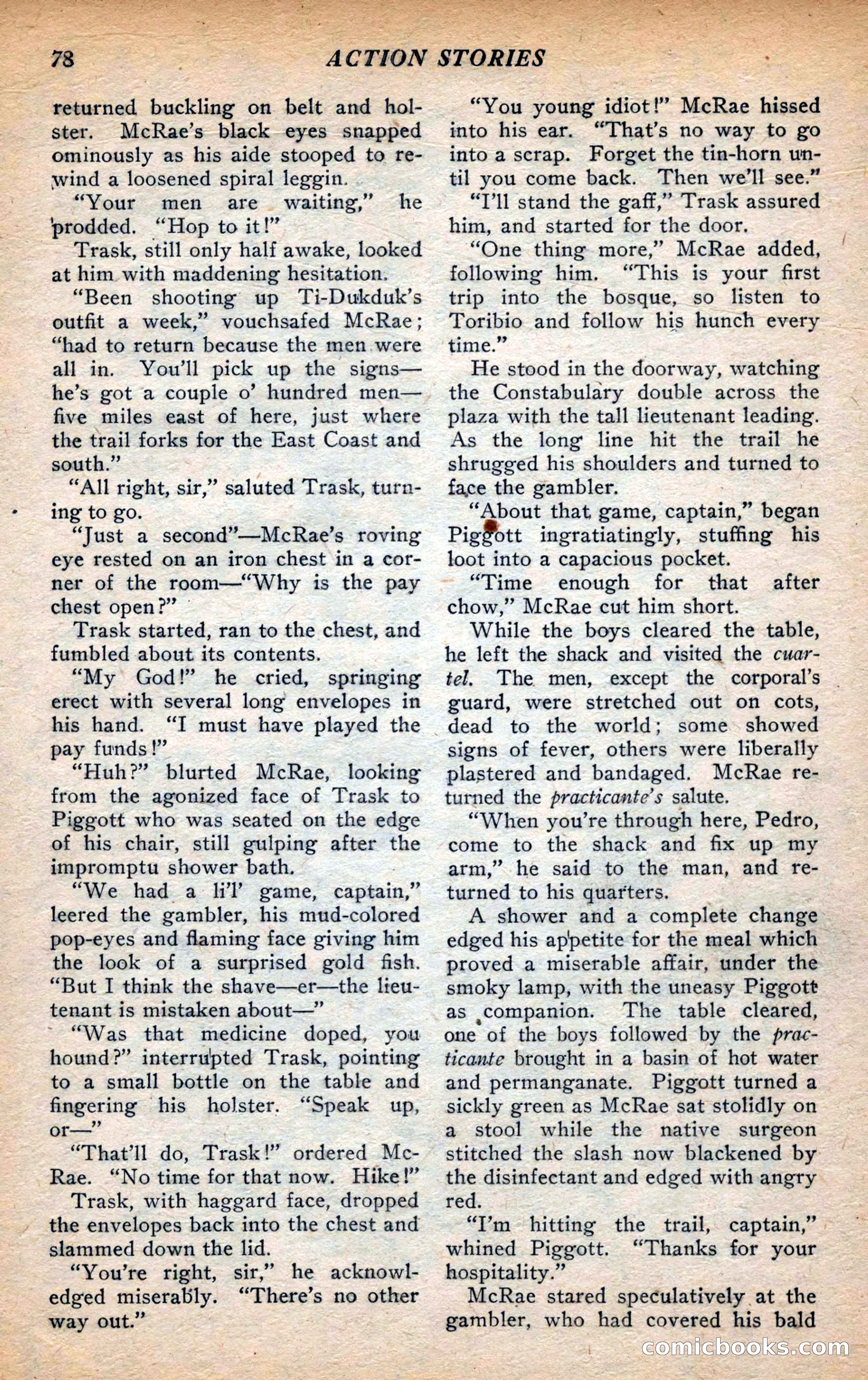 Action Stories, September 1926 — page 86 of 148