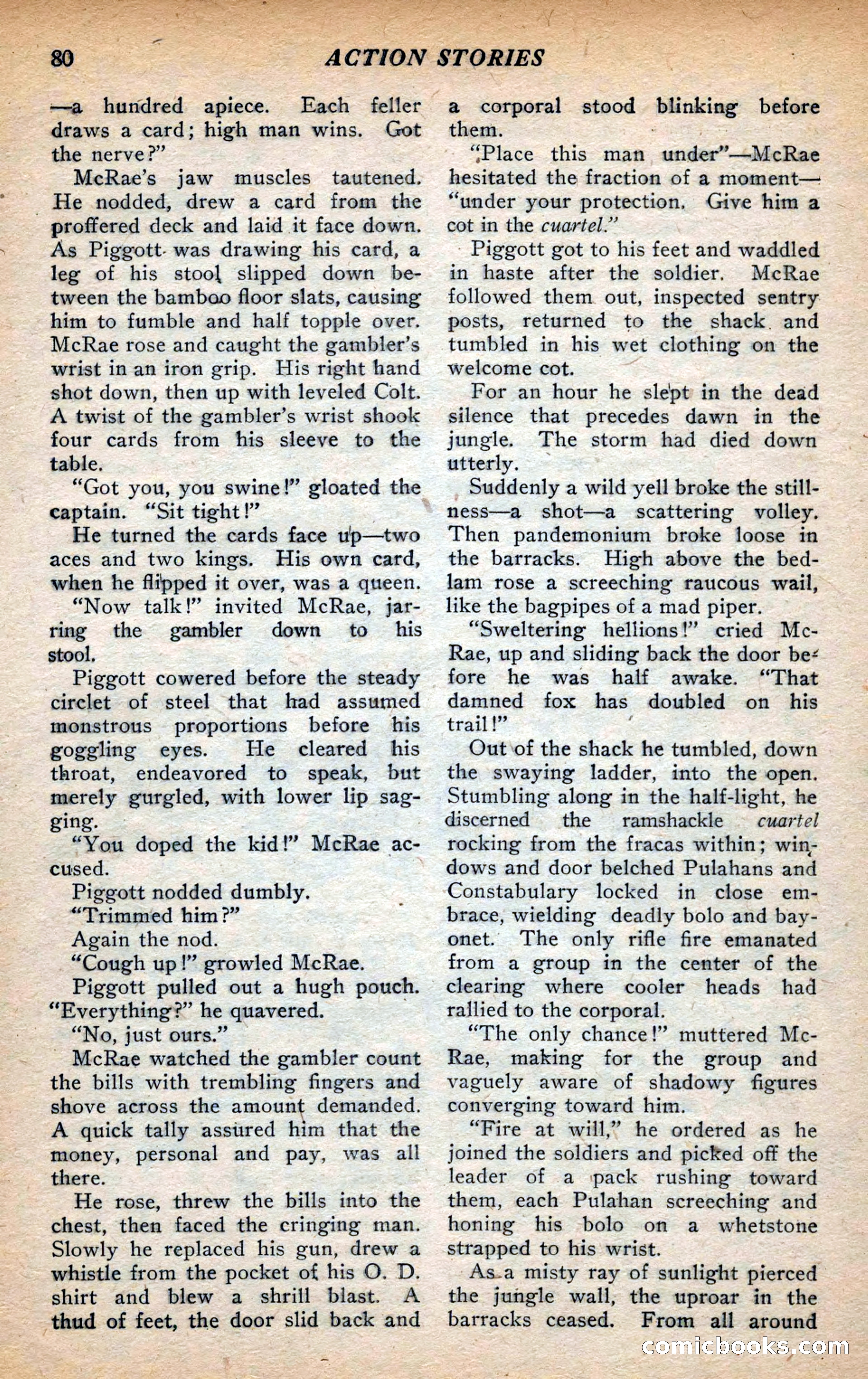Action Stories, September 1926 — page 88 of 148
