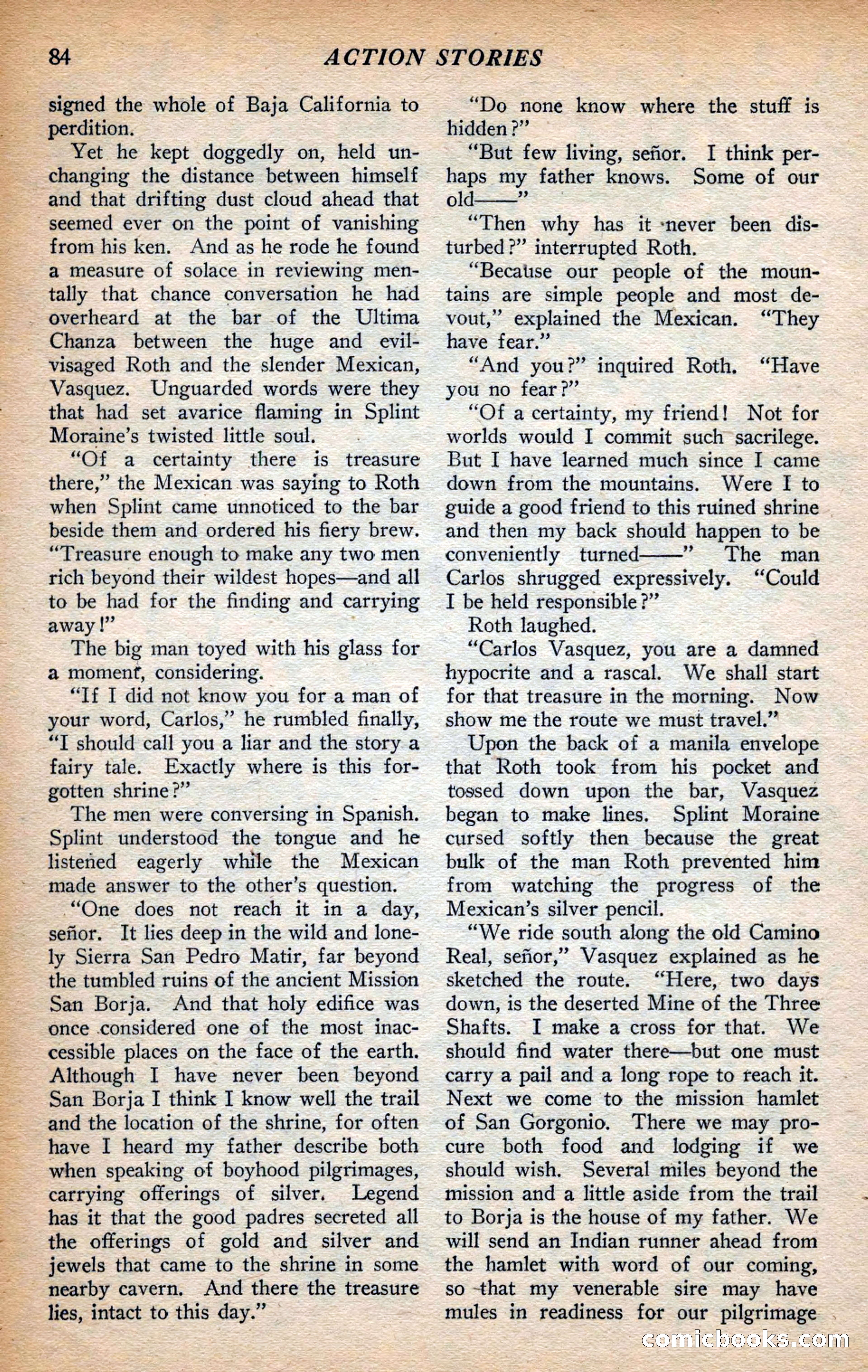 Action Stories, September 1926 — page 92 of 148