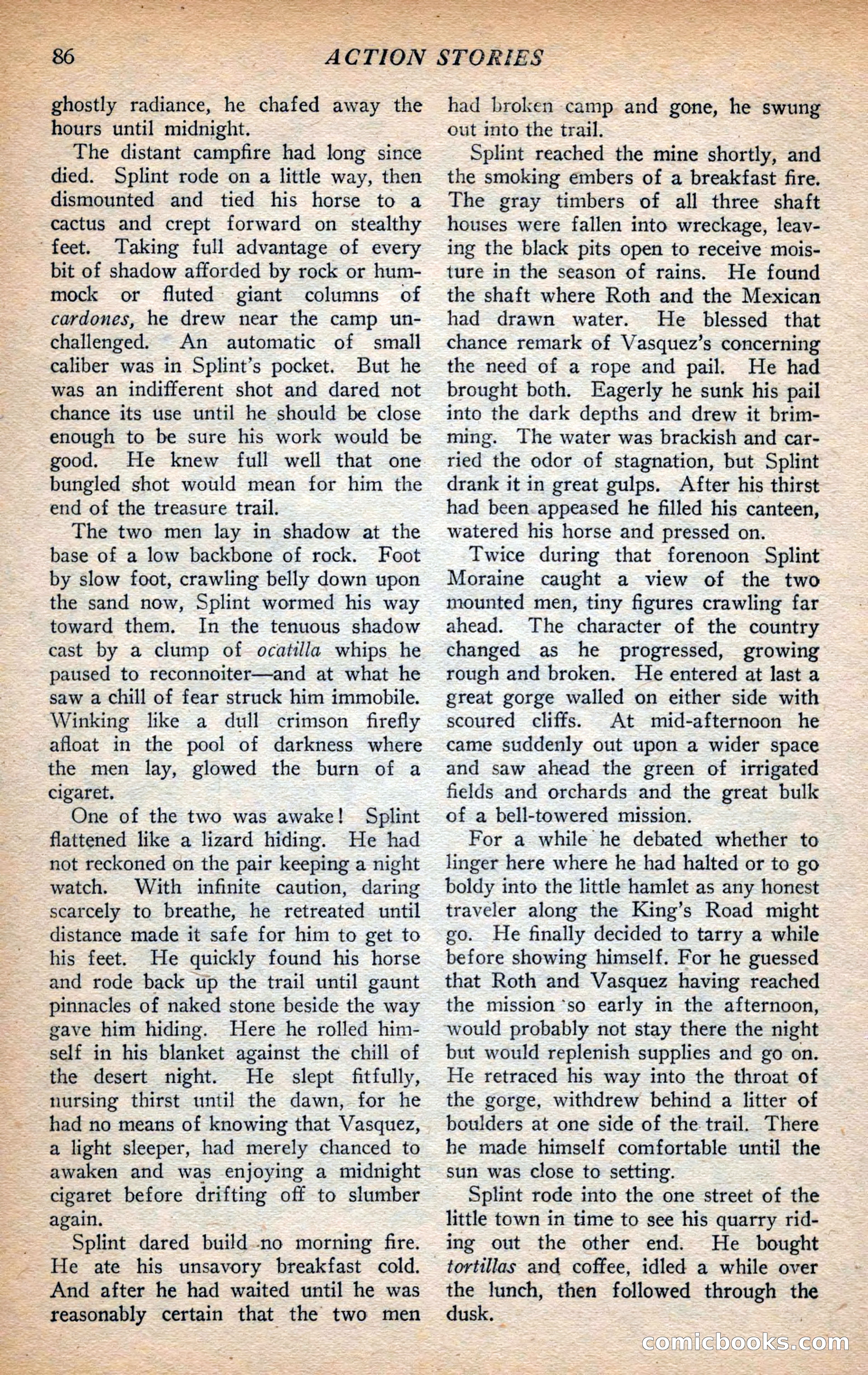 Action Stories, September 1926 — page 94 of 148